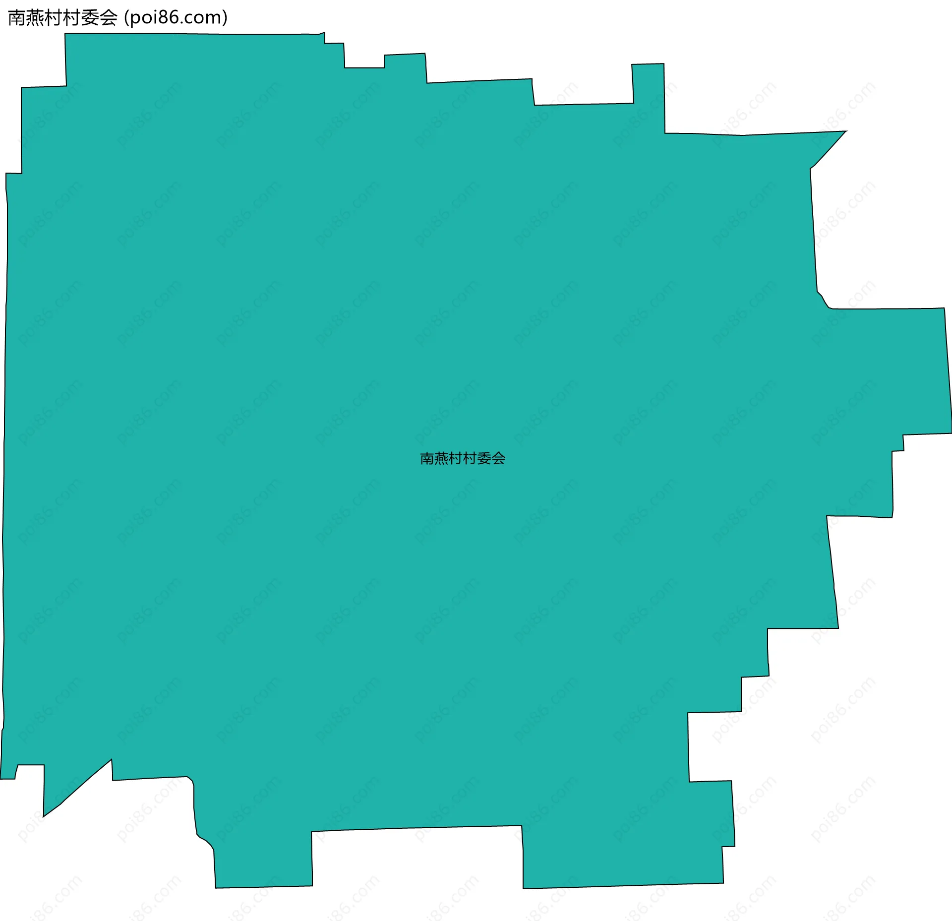南燕村村委会边界地图