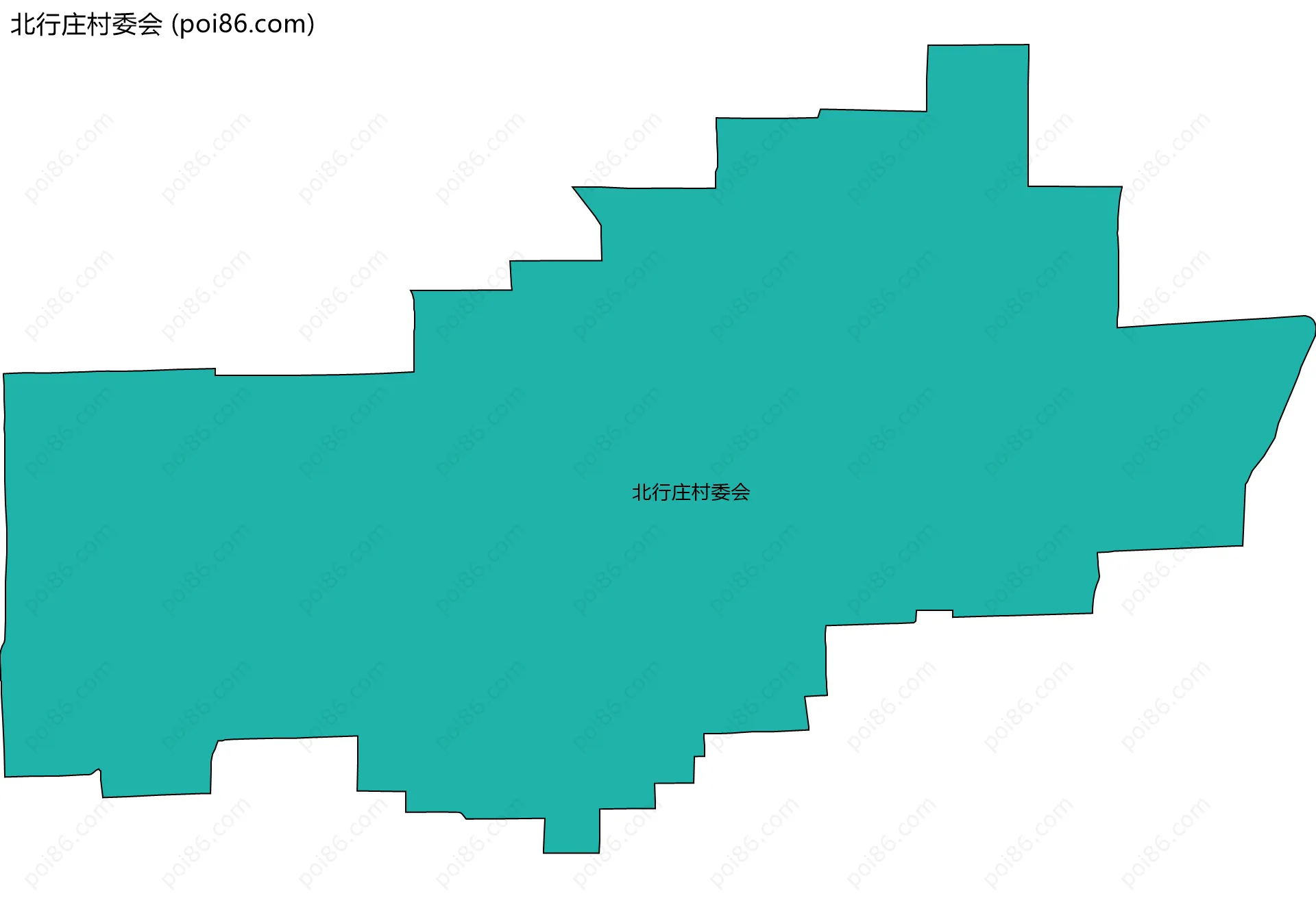 北行庄村委会边界地图