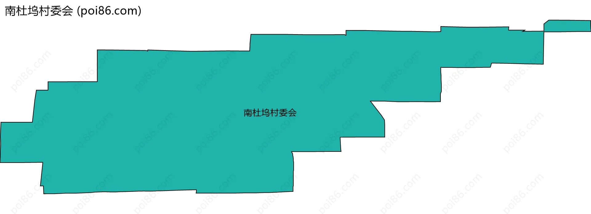 南杜坞村委会边界地图