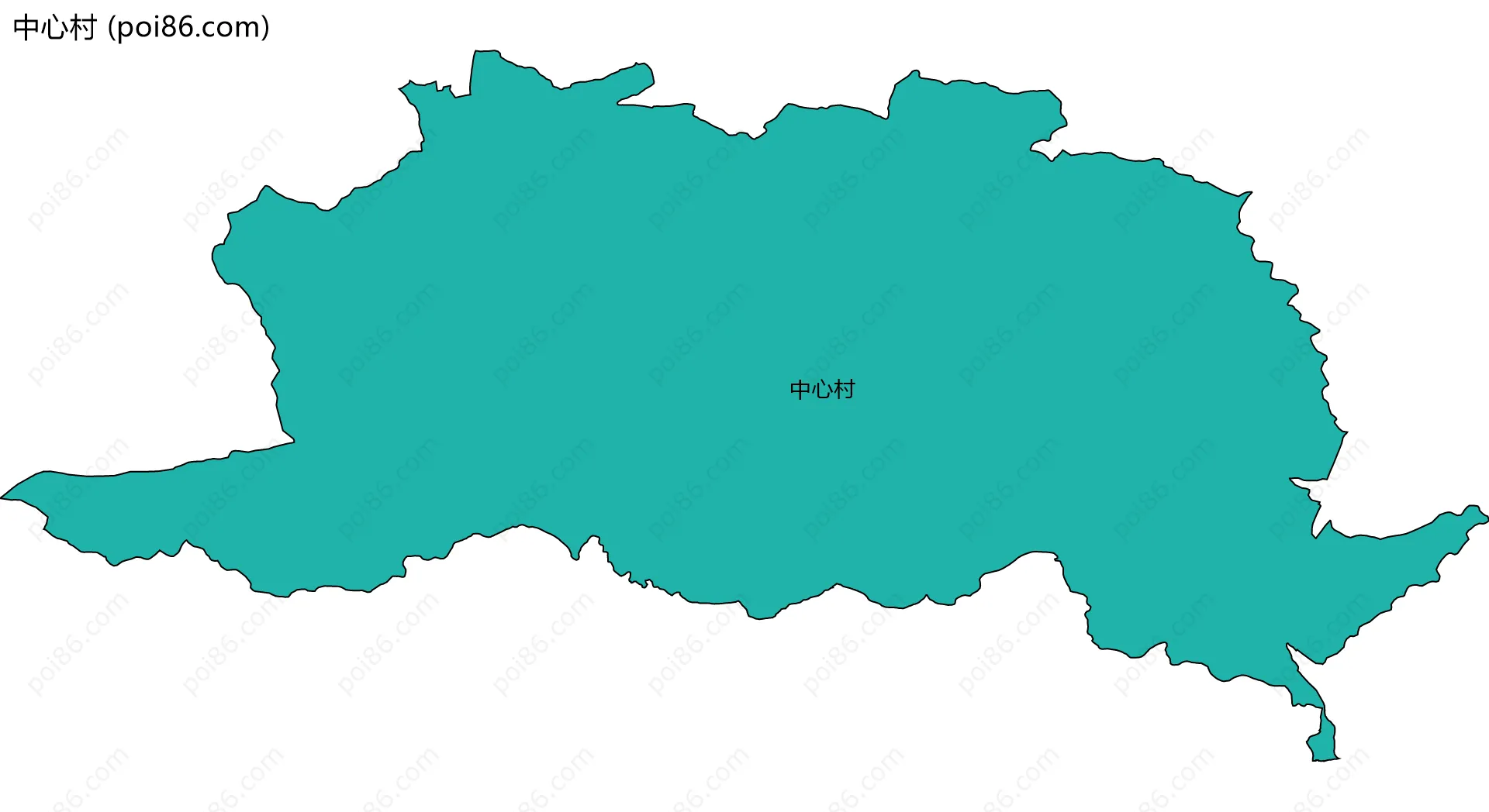 中心村边界地图