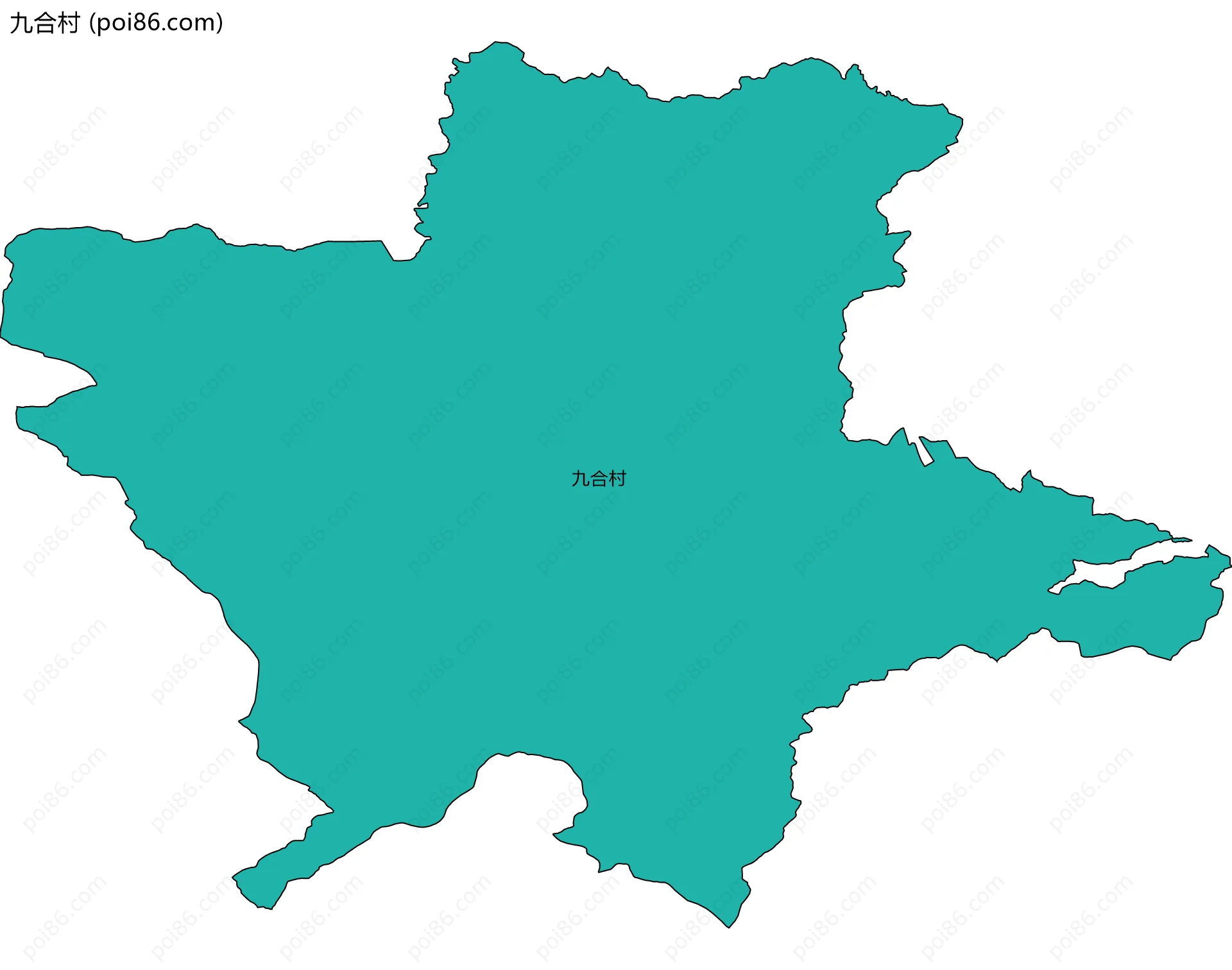 九合村边界地图