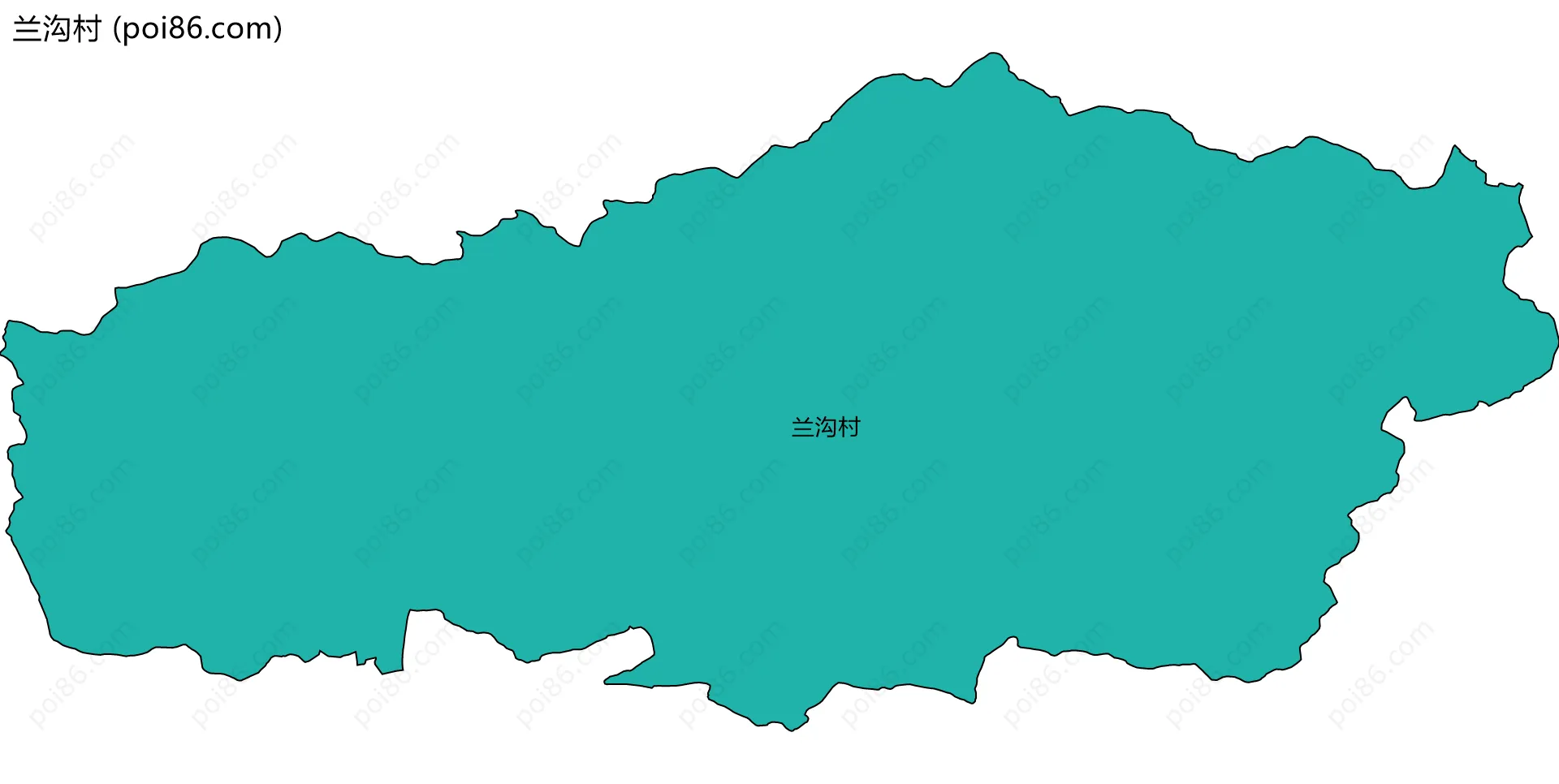 兰沟村边界地图