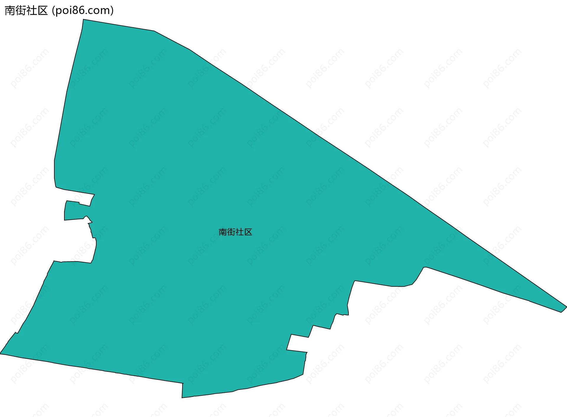 南街社区边界地图