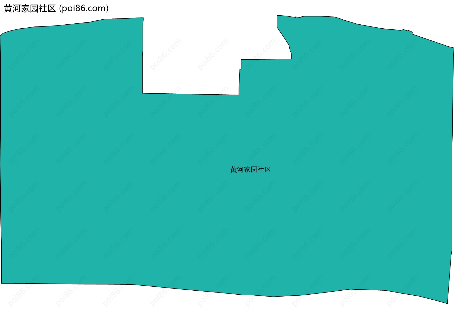 黄河家园社区边界地图