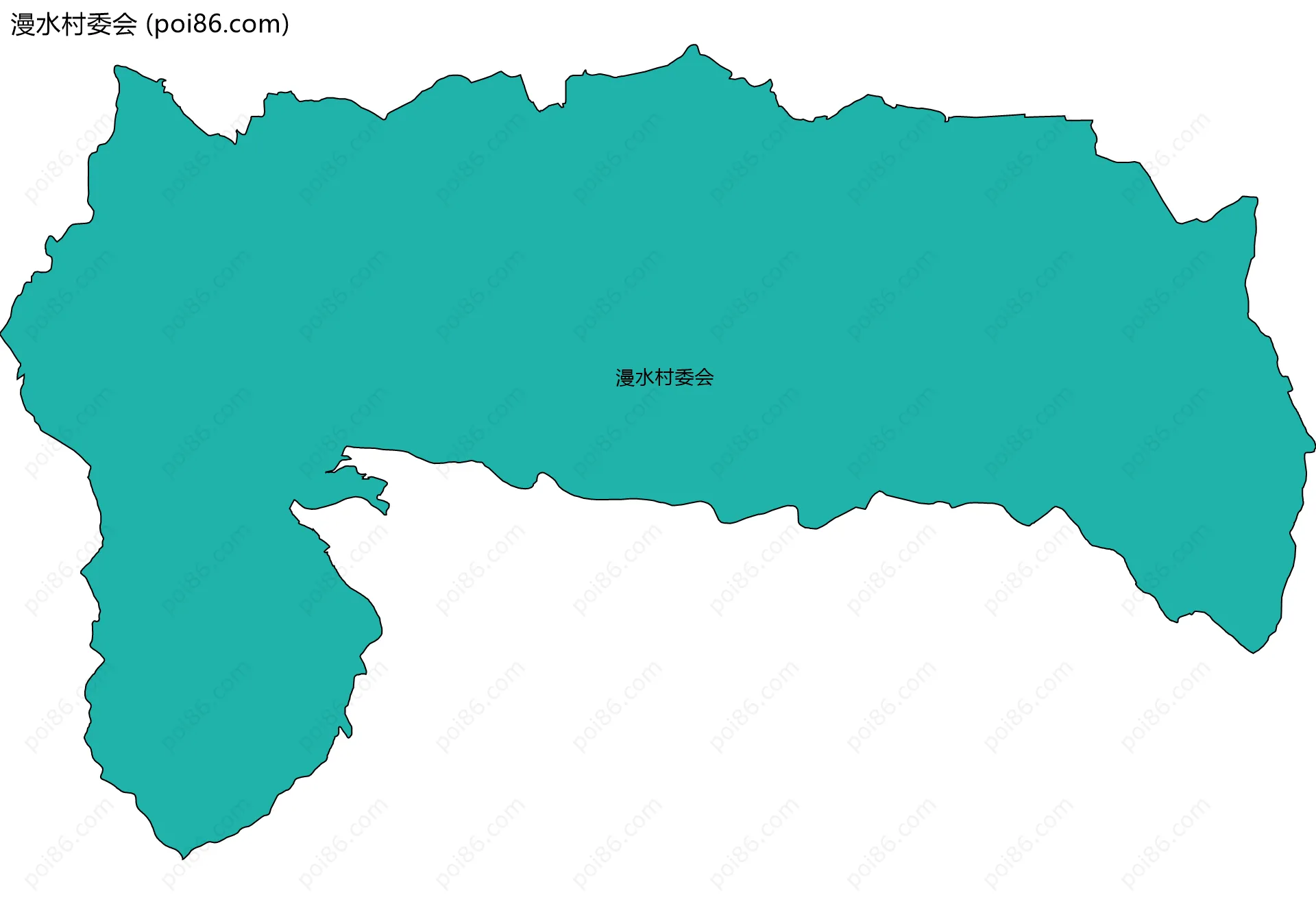 漫水村委会边界地图
