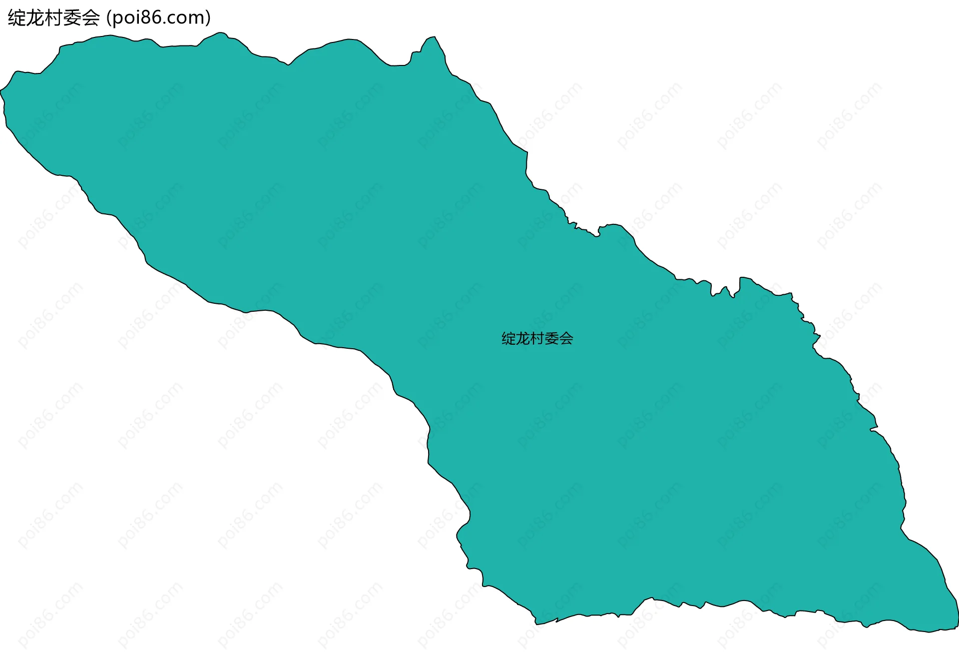 绽龙村委会边界地图