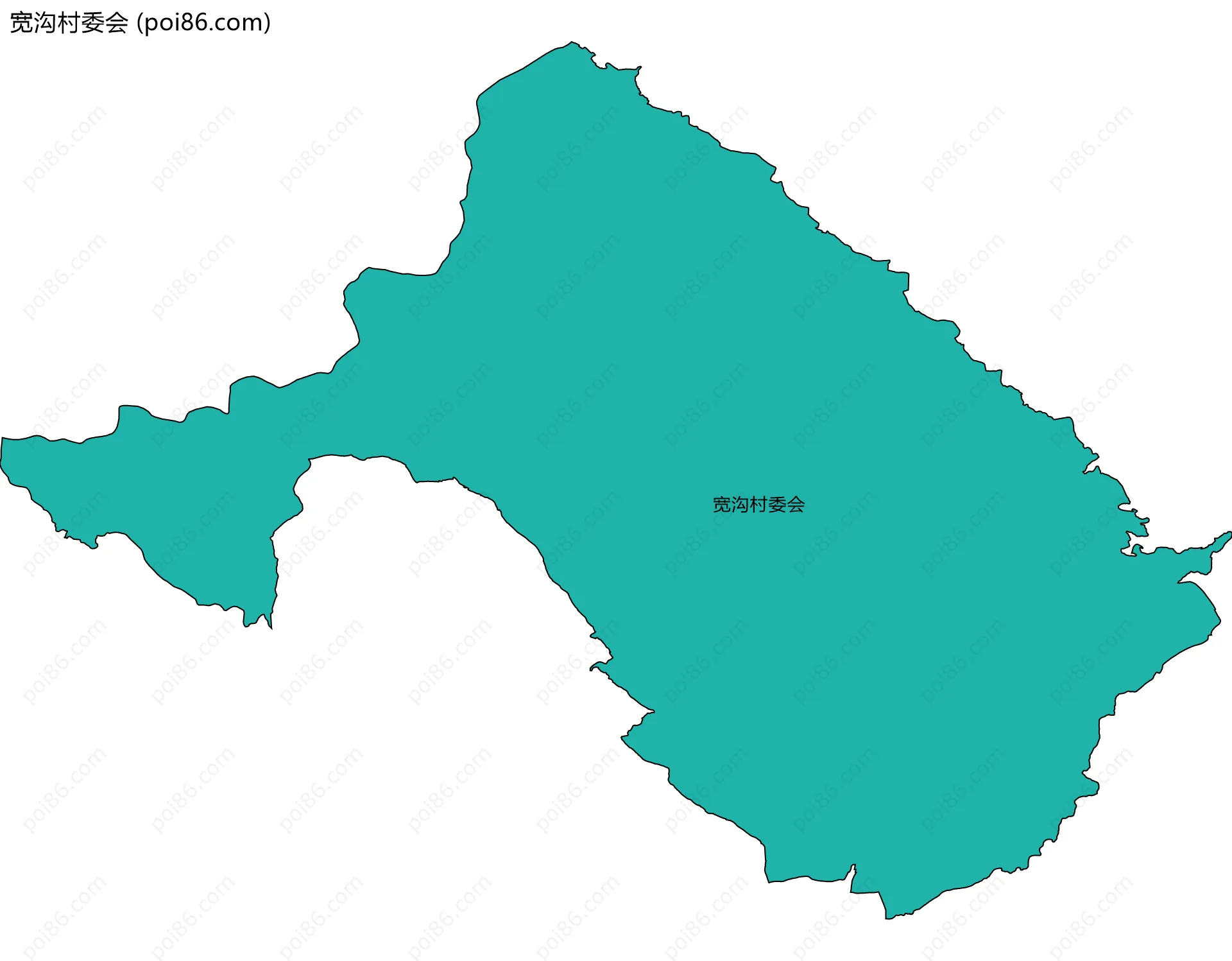宽沟村委会边界地图