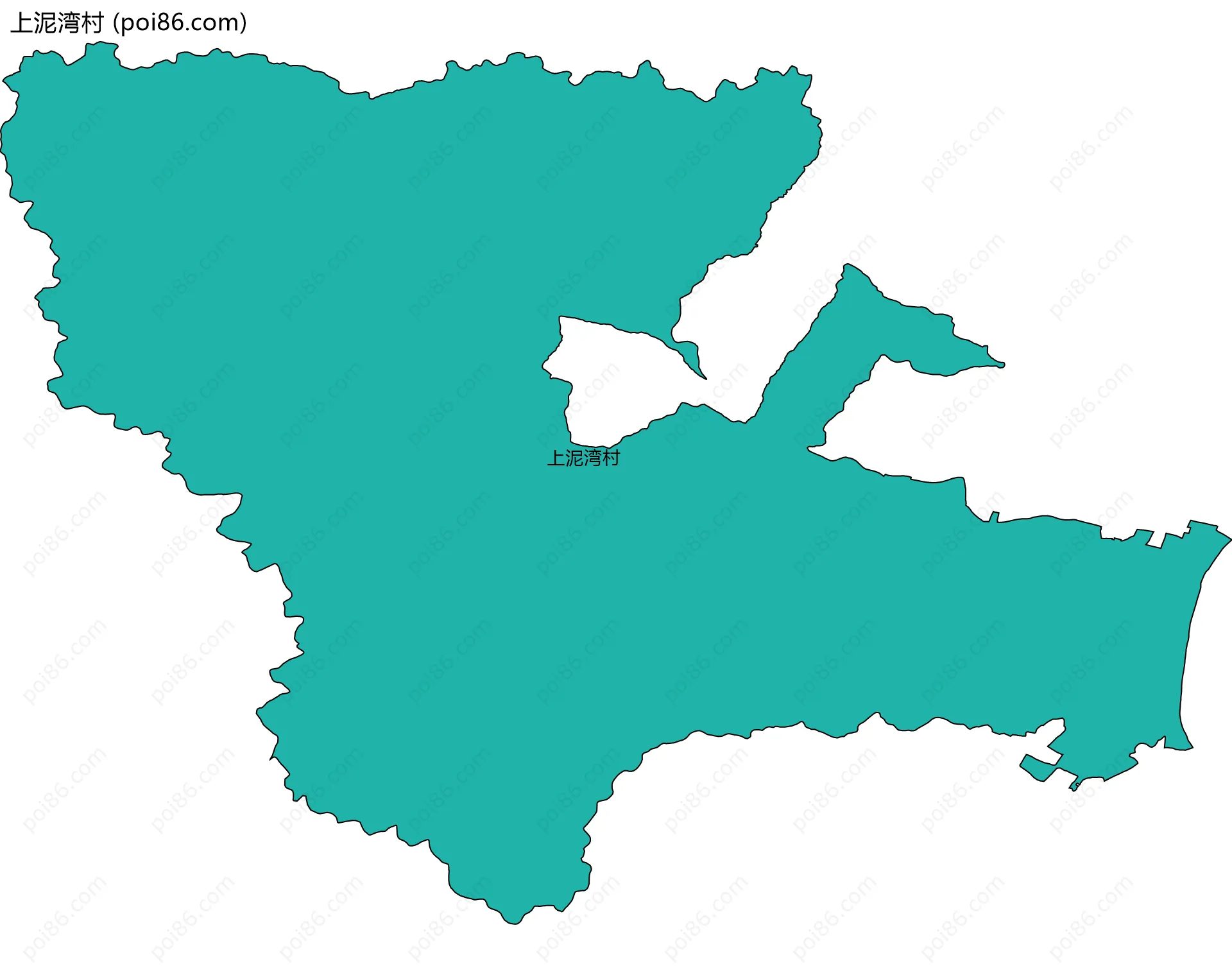 上泥湾村边界地图