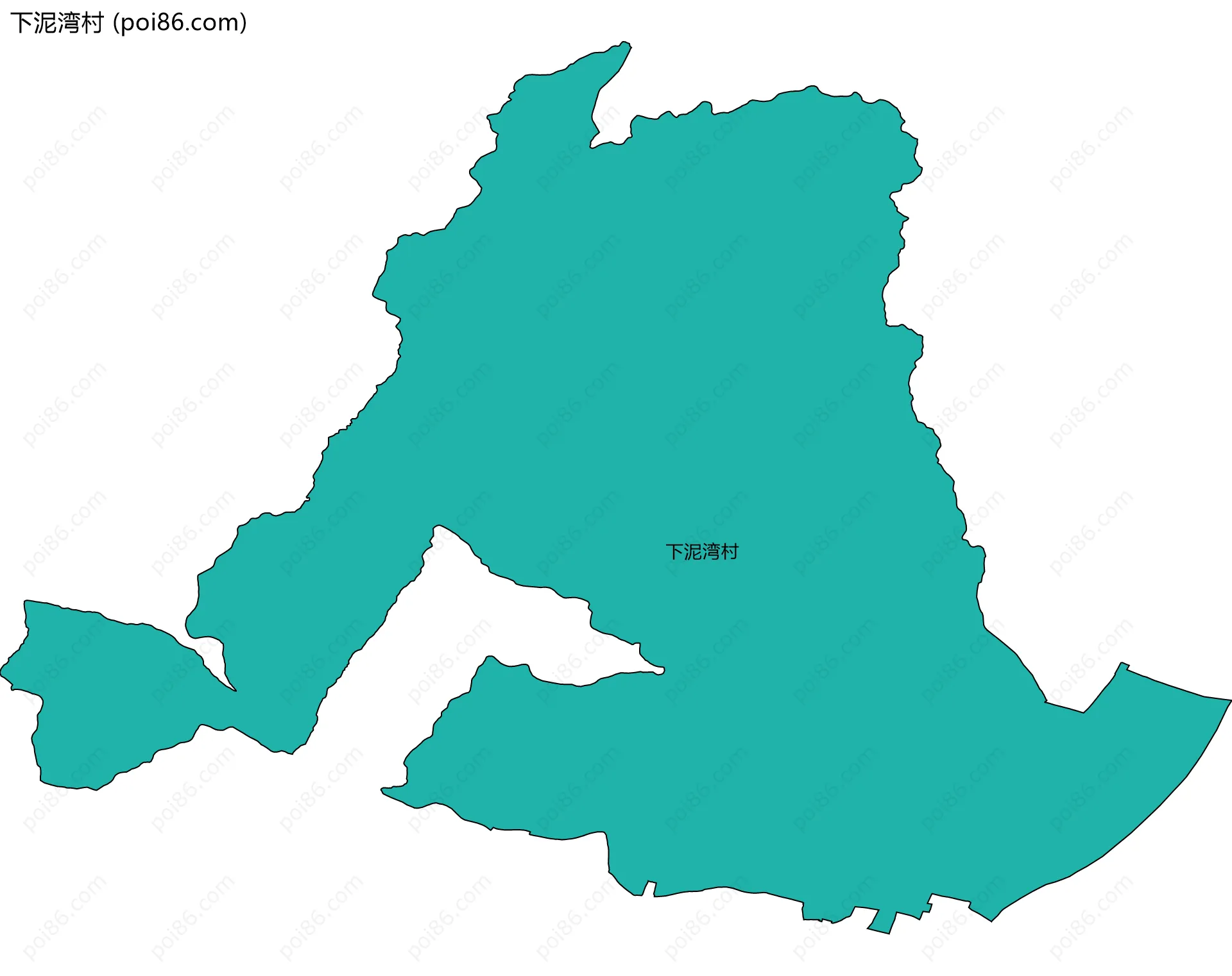 下泥湾村边界地图