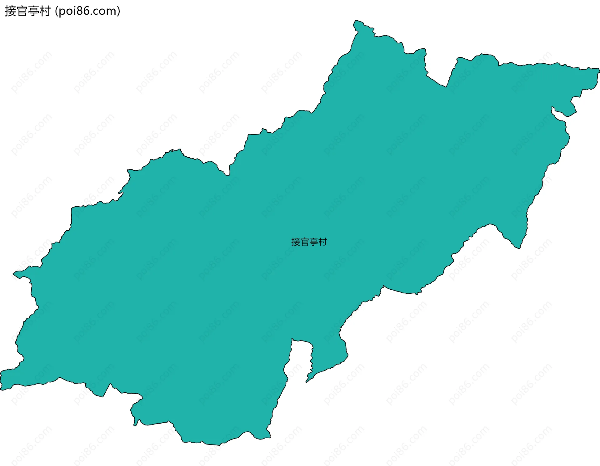 接官亭村边界地图