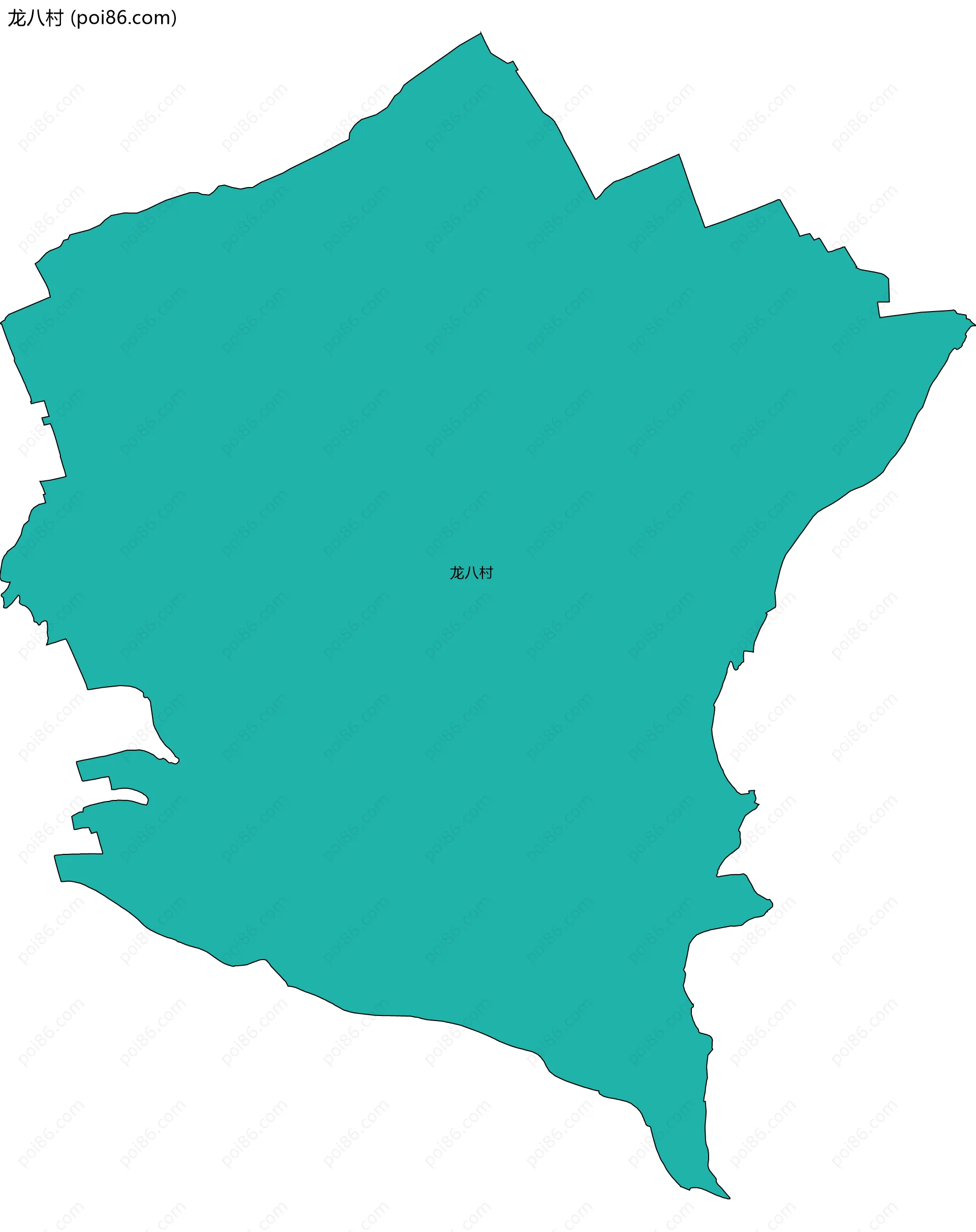 龙八村边界地图