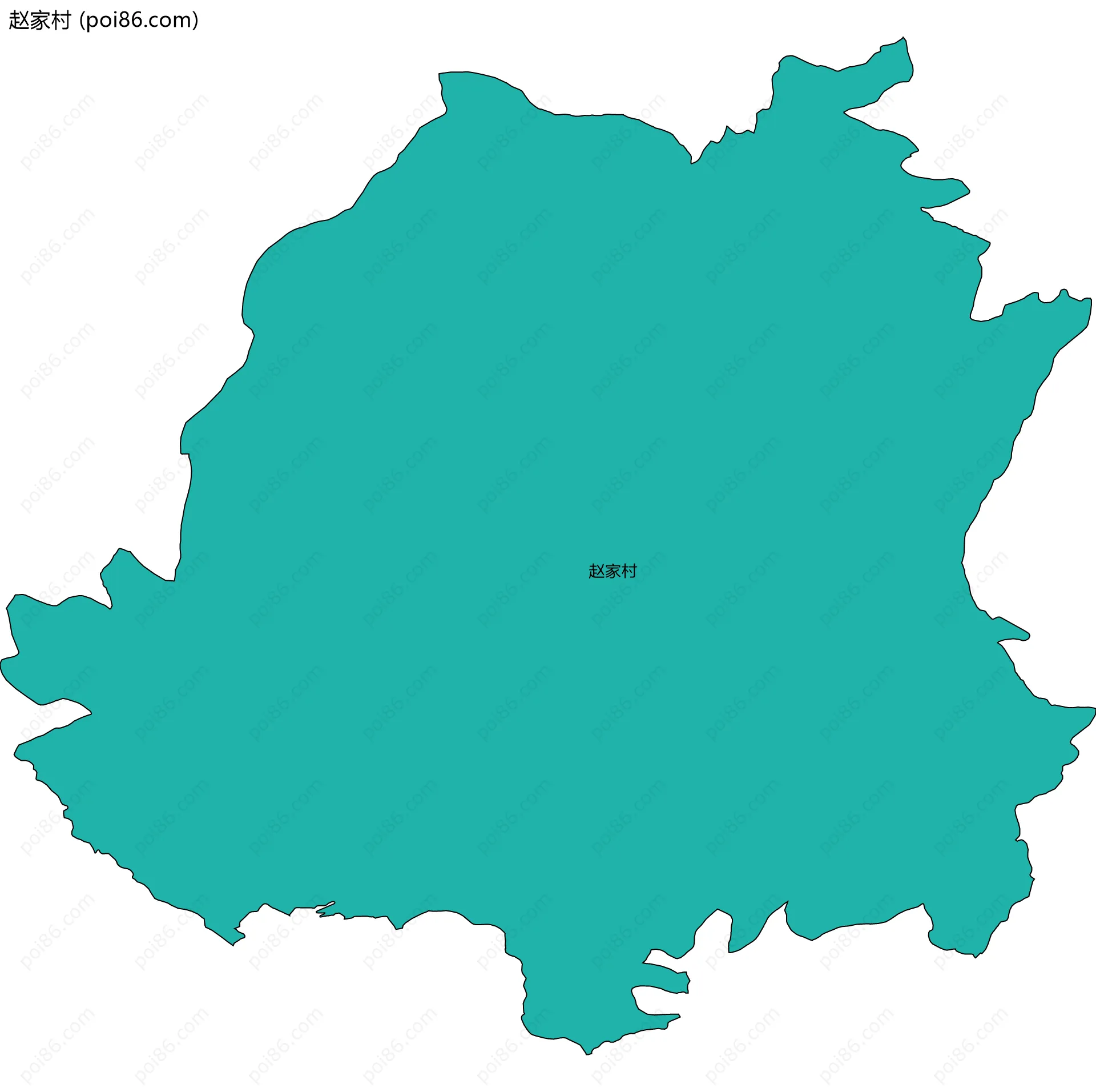 赵家村边界地图