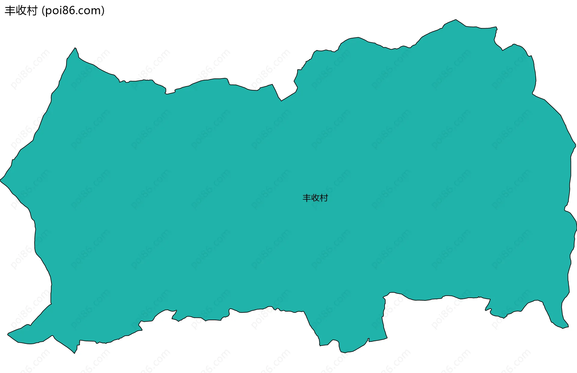 丰收村边界地图