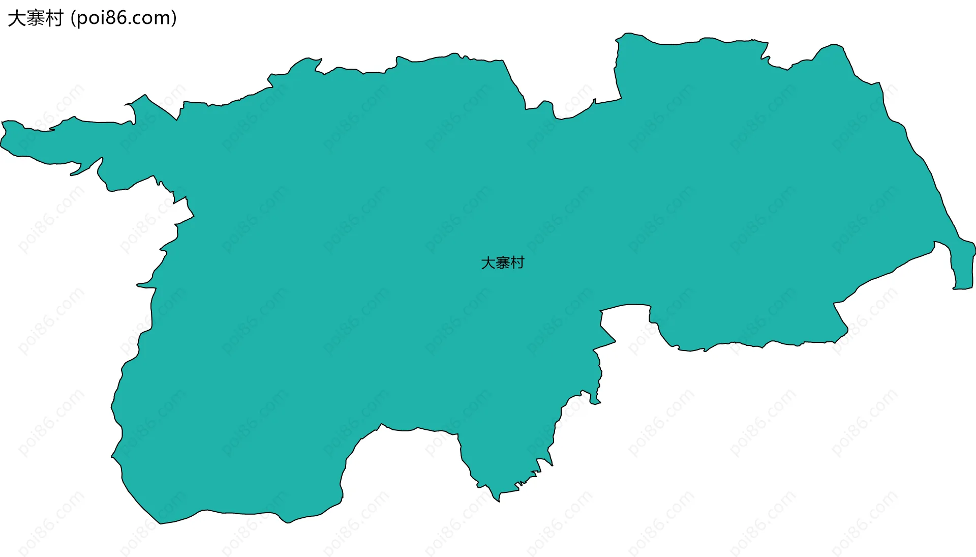 大寨村边界地图