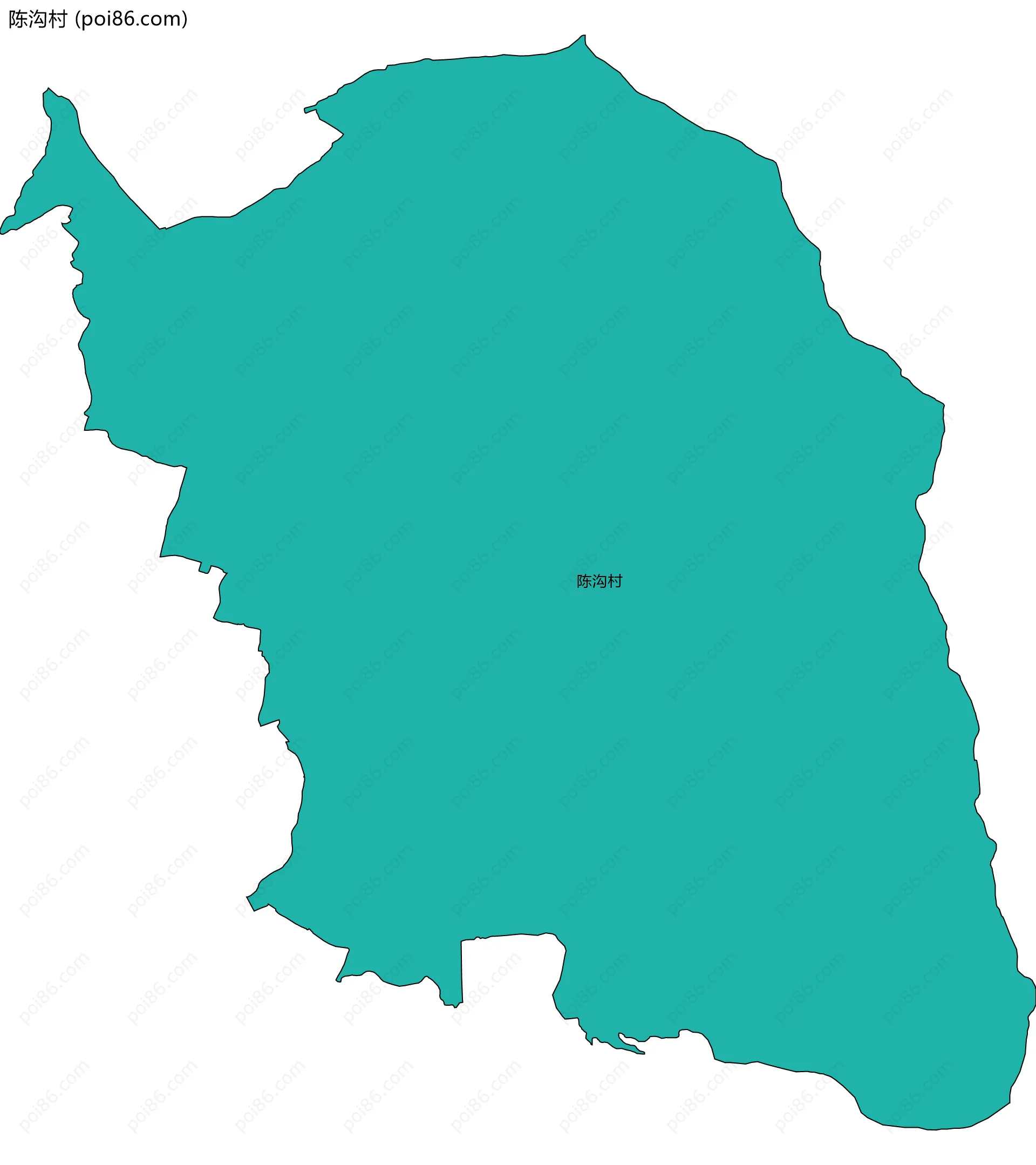 陈沟村边界地图