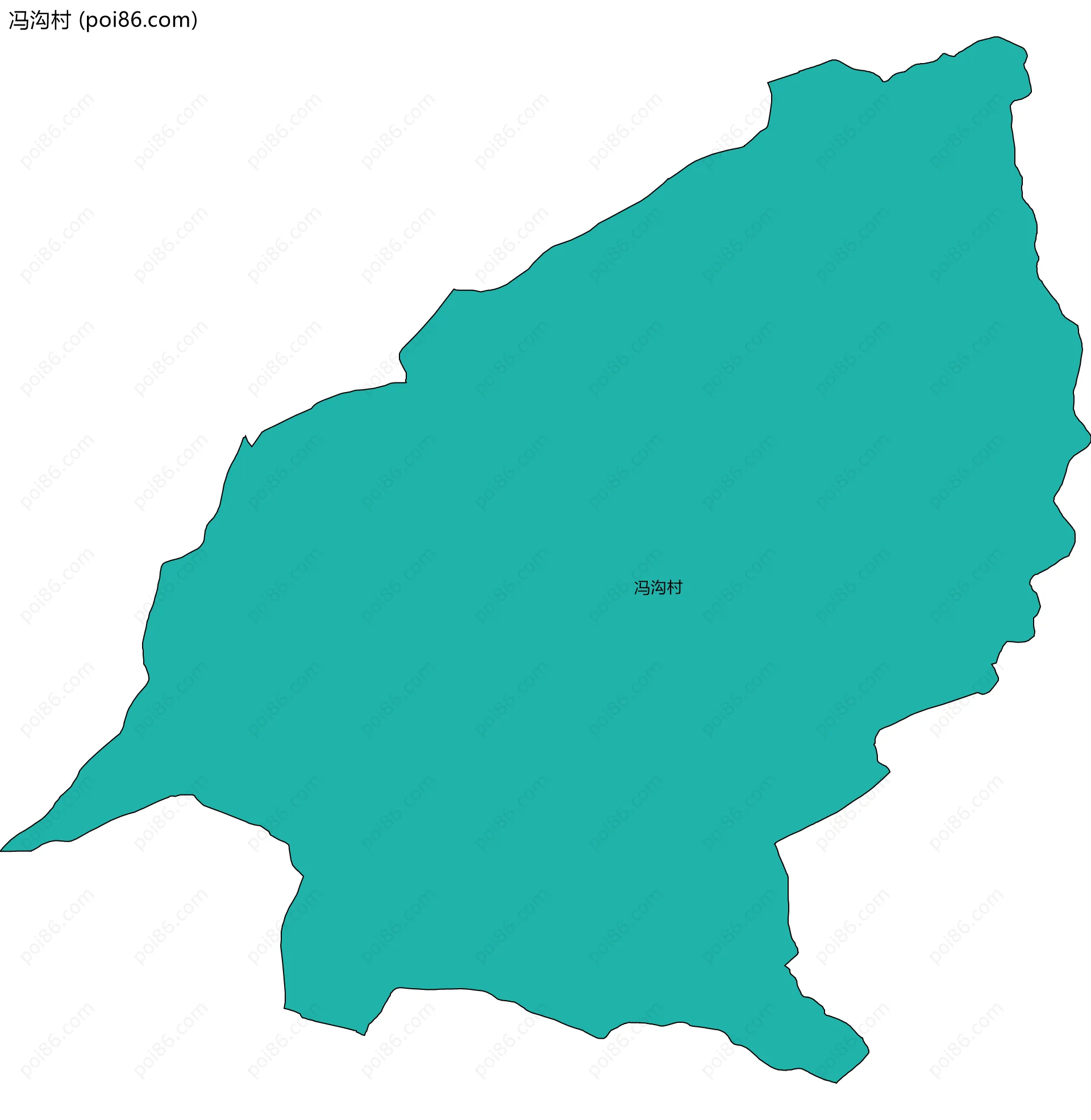 冯沟村边界地图