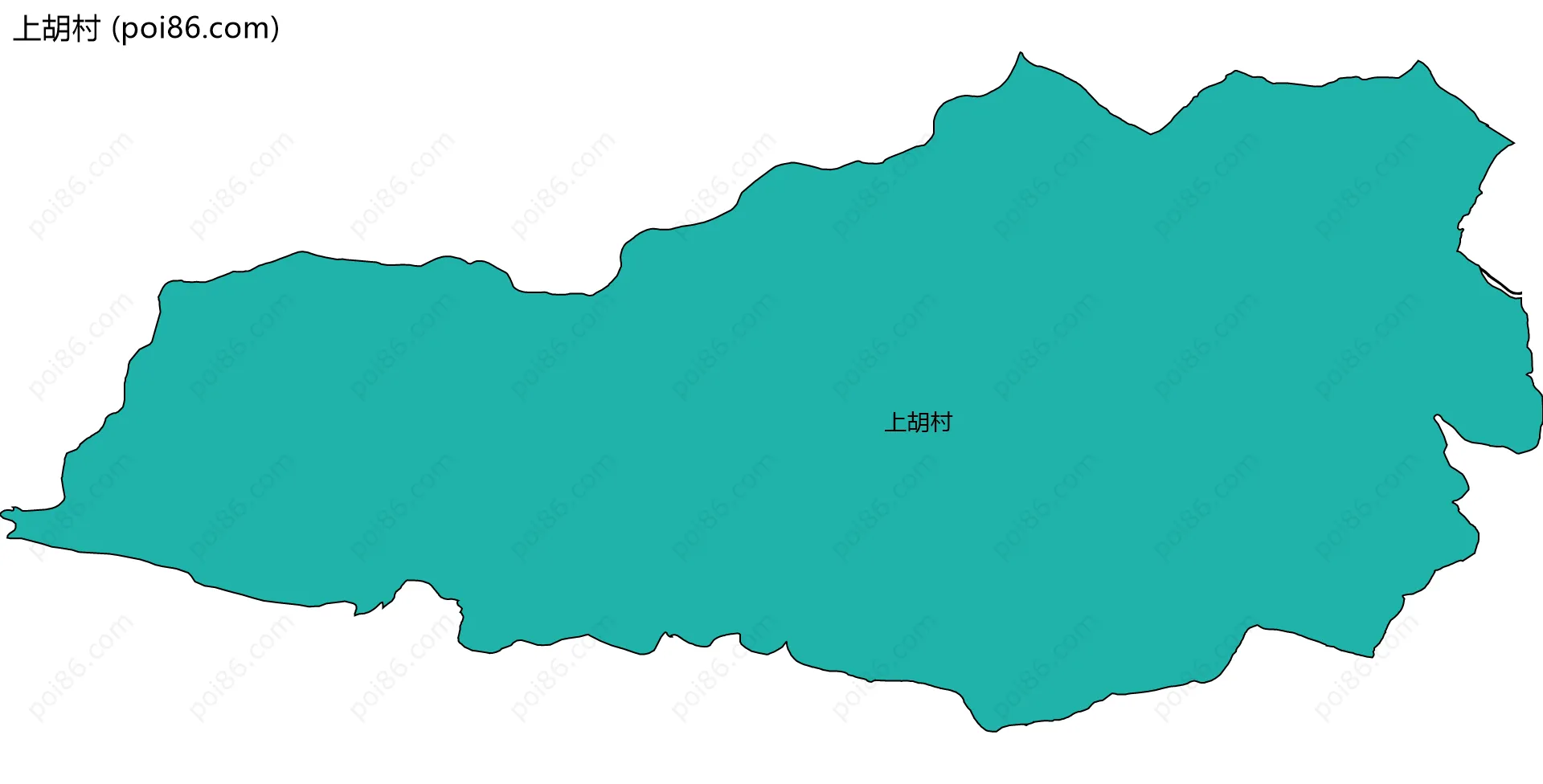 上胡村边界地图