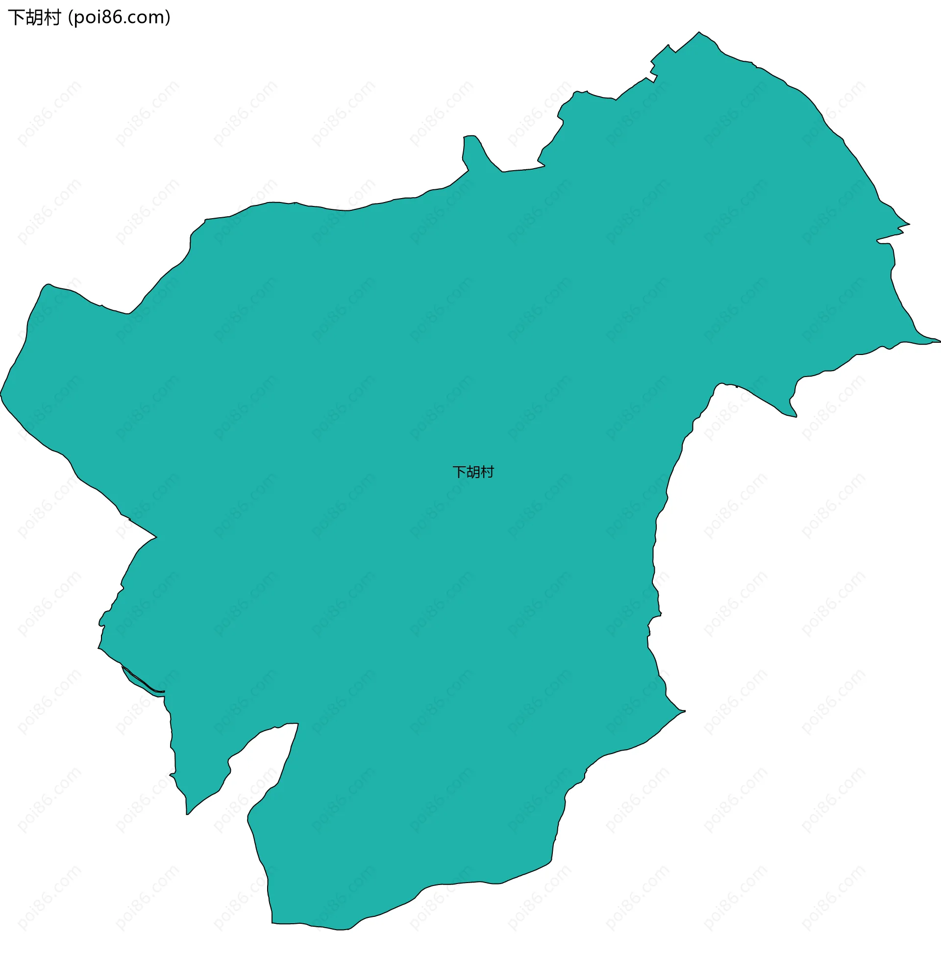 下胡村边界地图