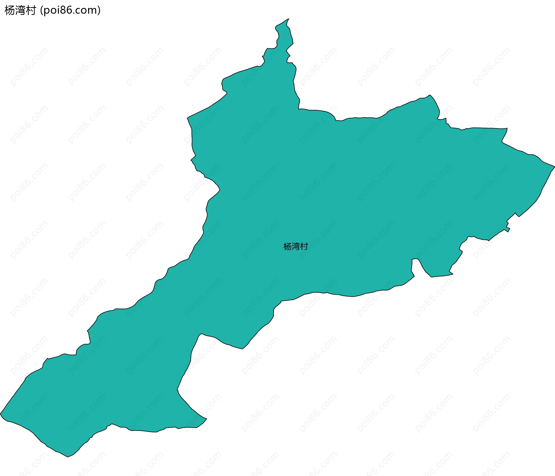 杨湾村边界地图