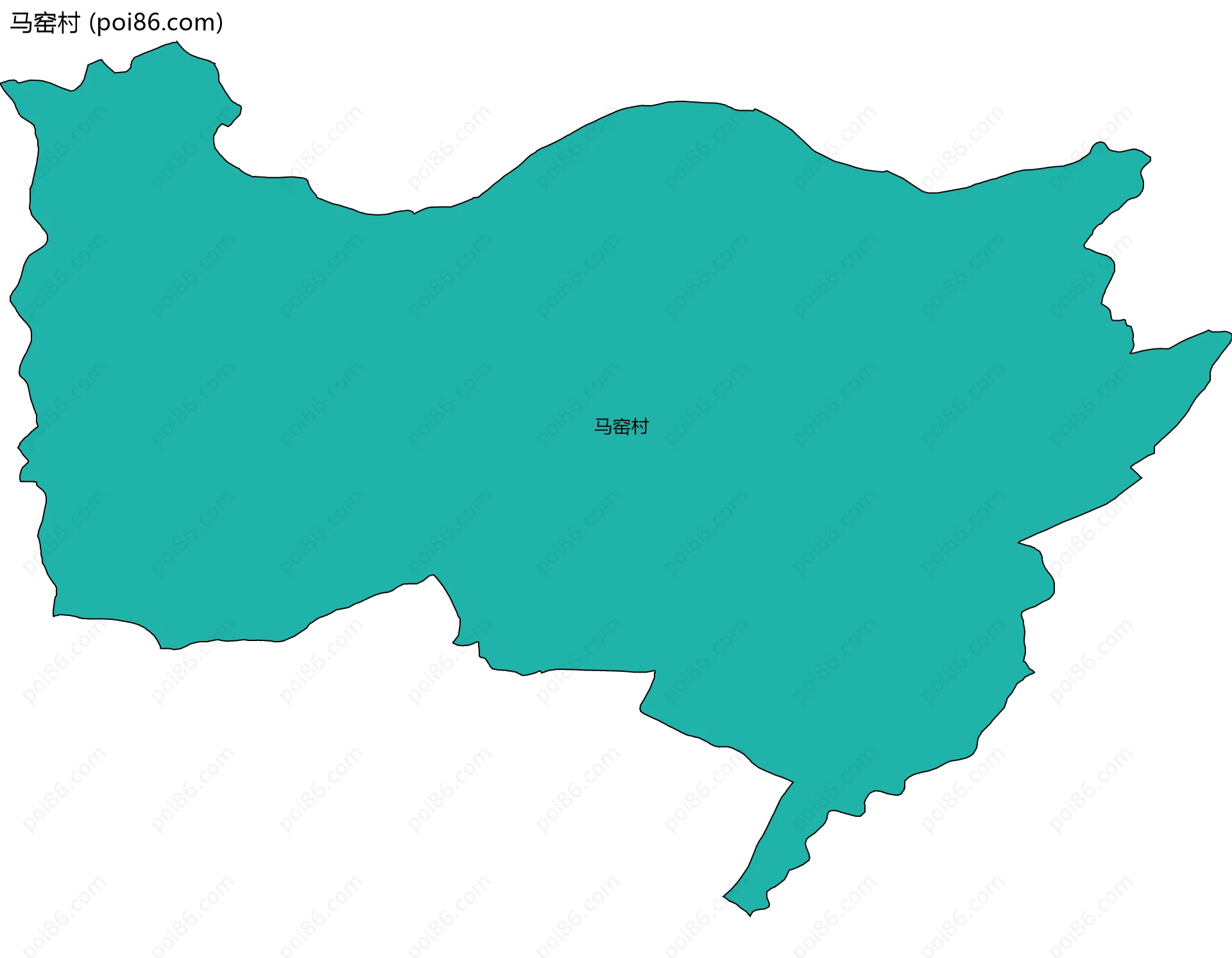 马窑村边界地图