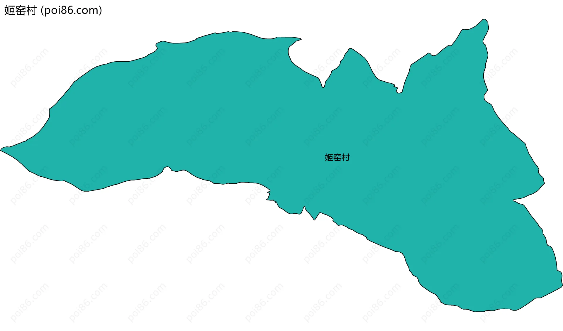 姬窑村边界地图