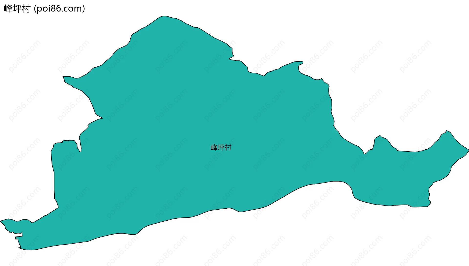 峰坪村边界地图