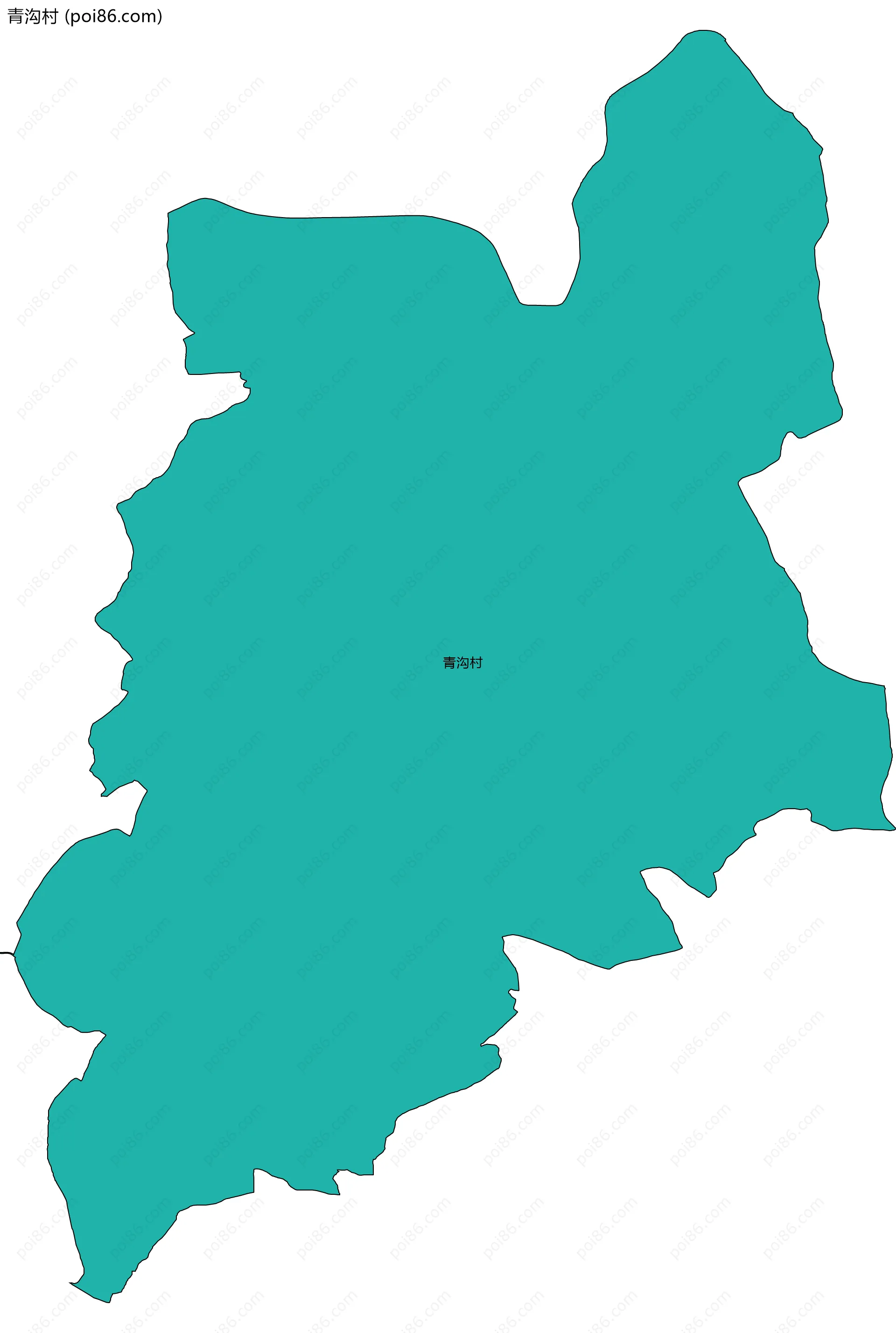 青沟村边界地图