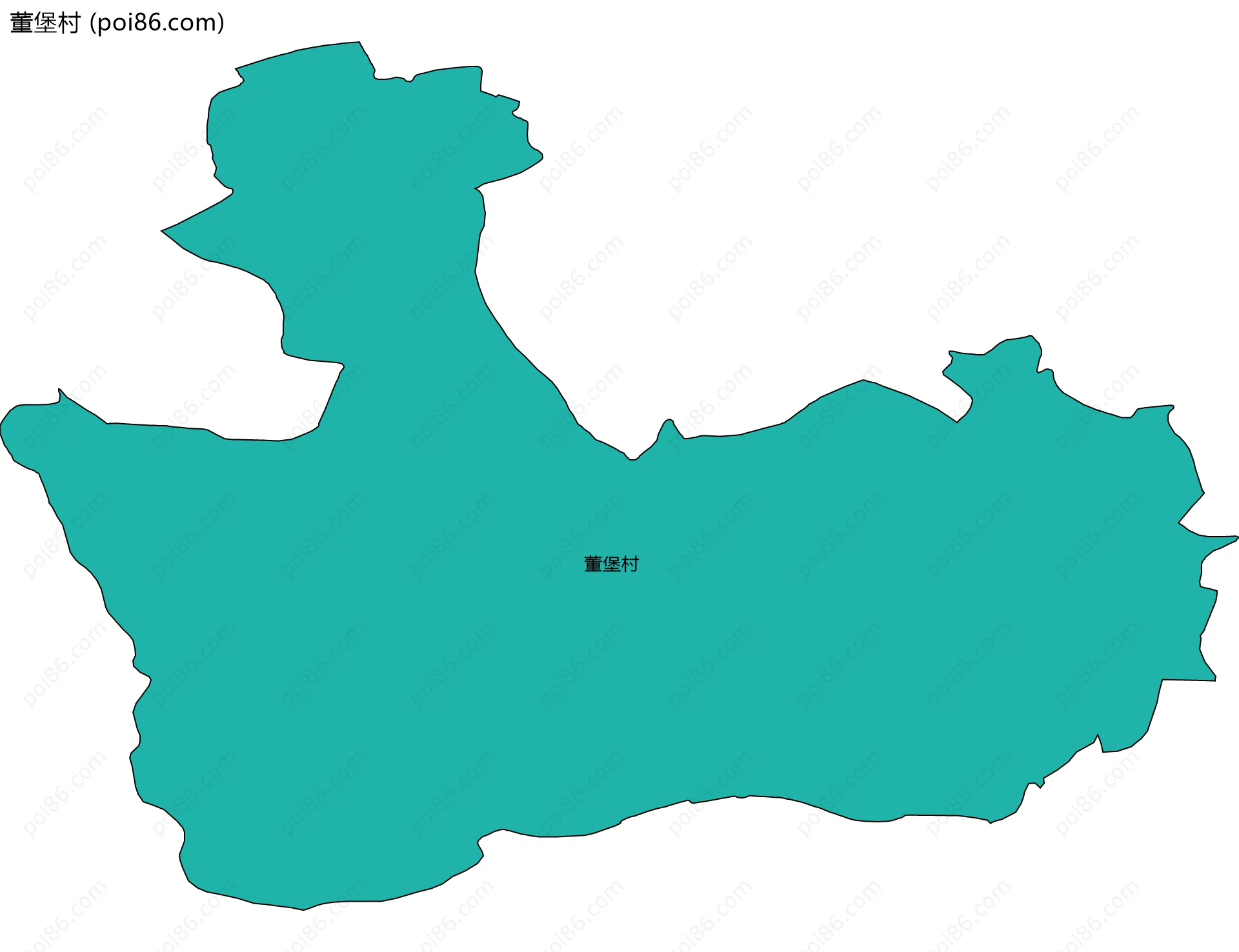 董堡村边界地图
