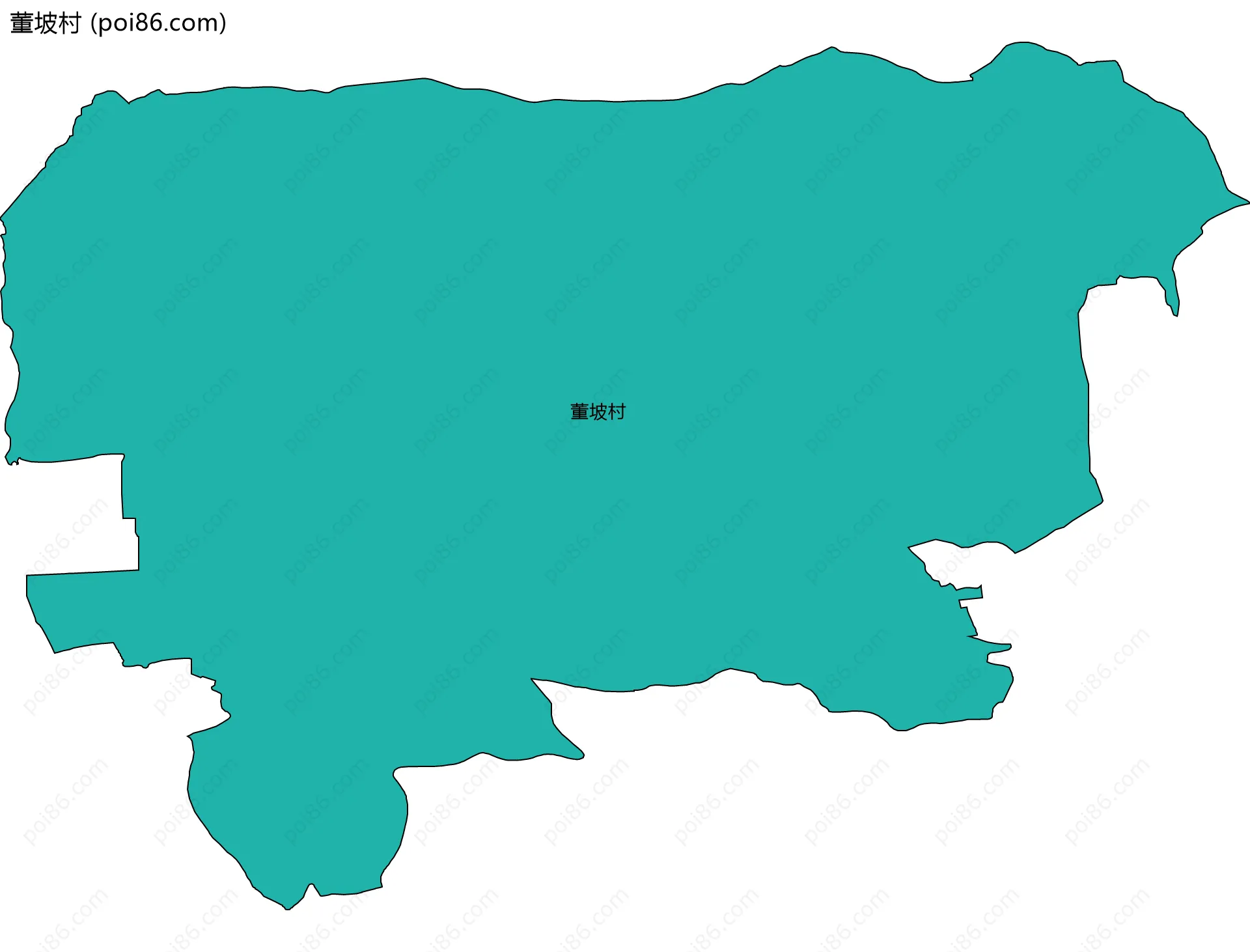董坡村边界地图