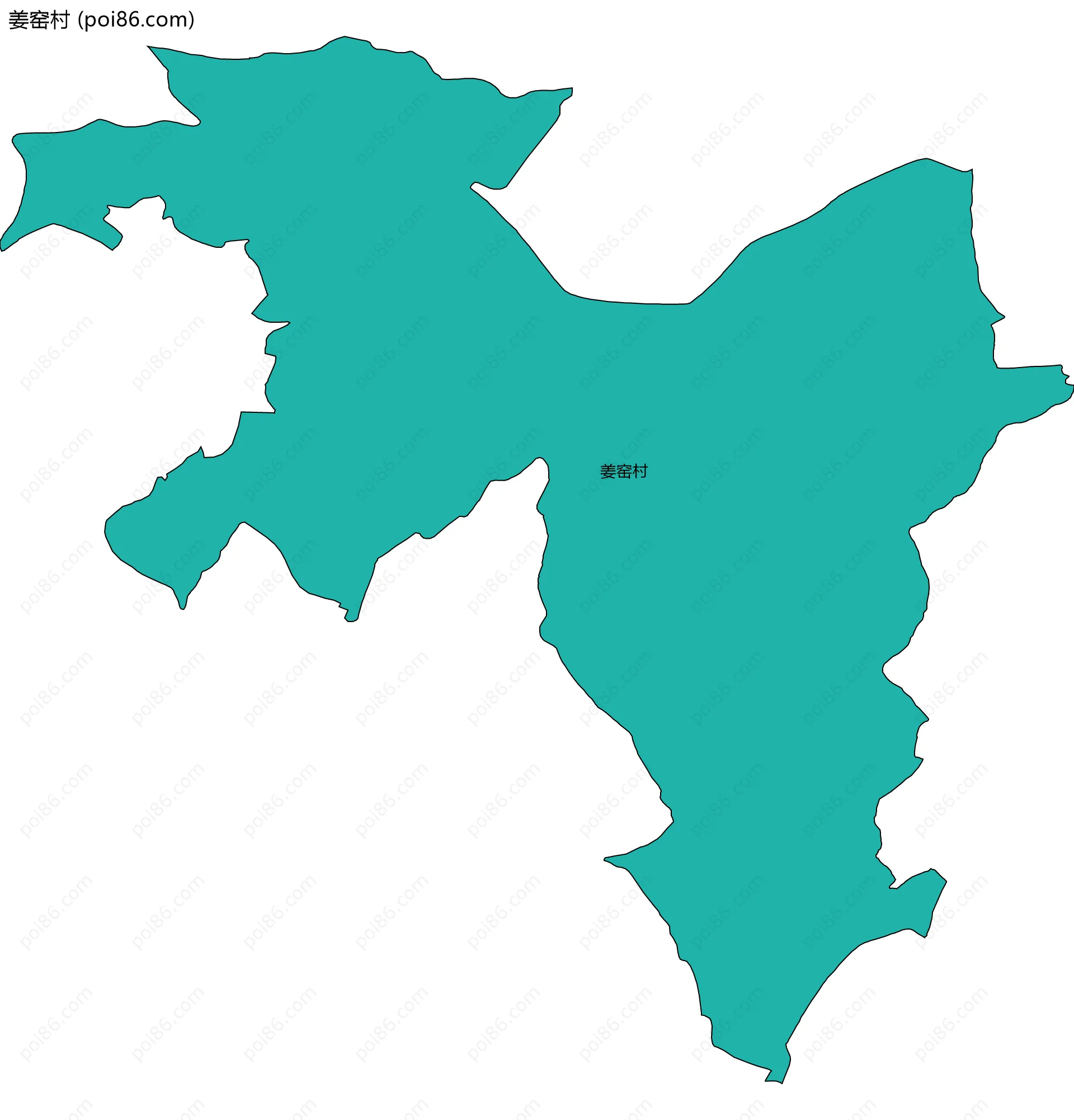 姜窑村边界地图