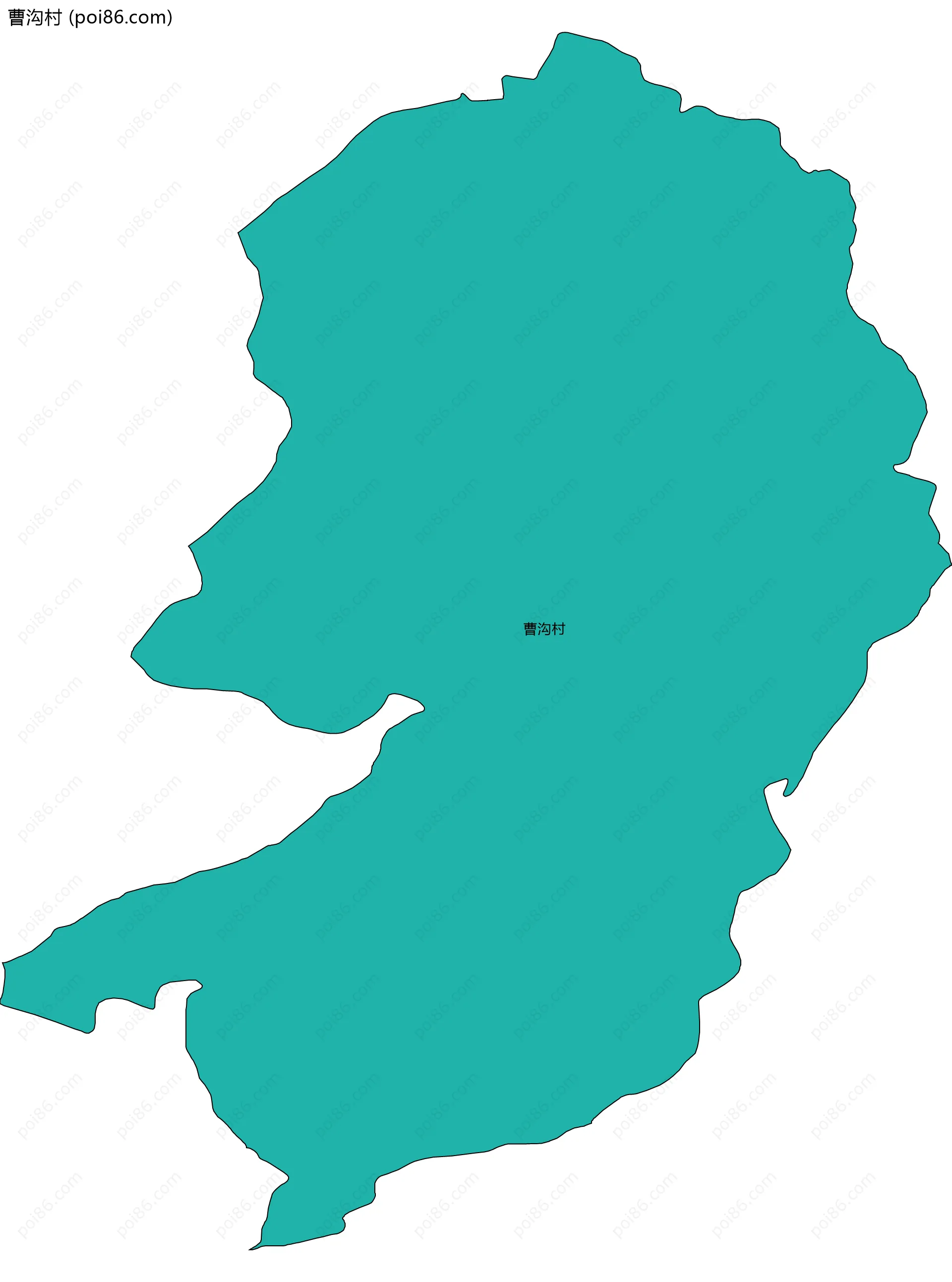 曹沟村边界地图