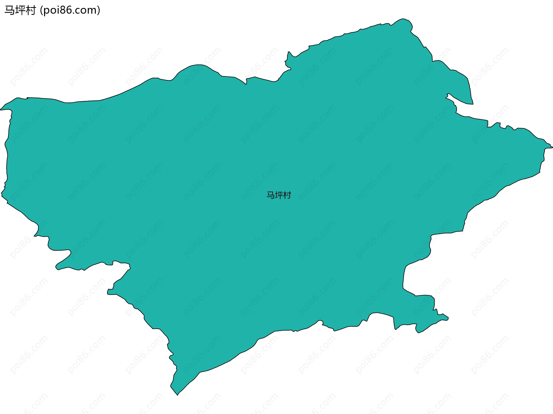 马坪村边界地图