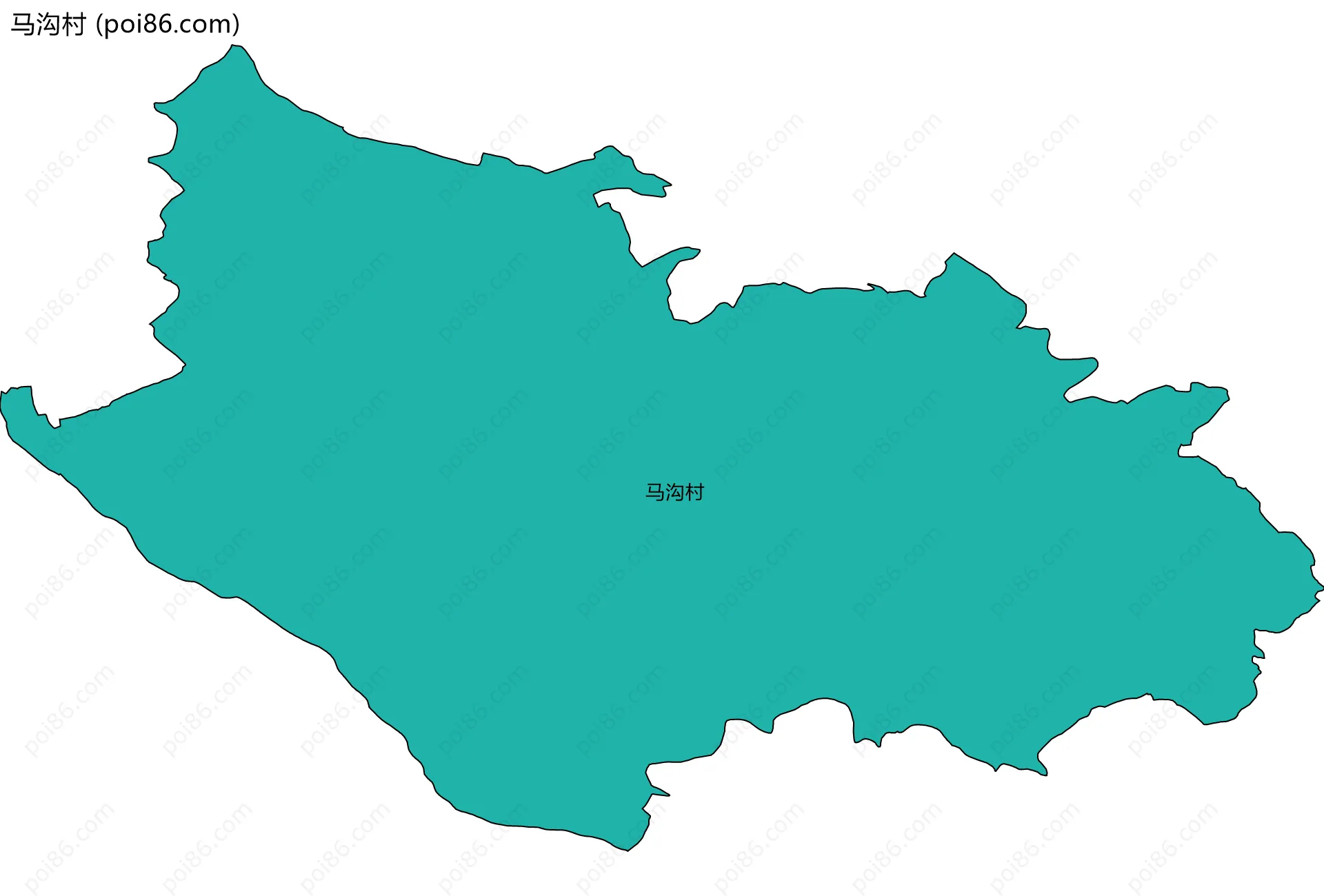 马沟村边界地图