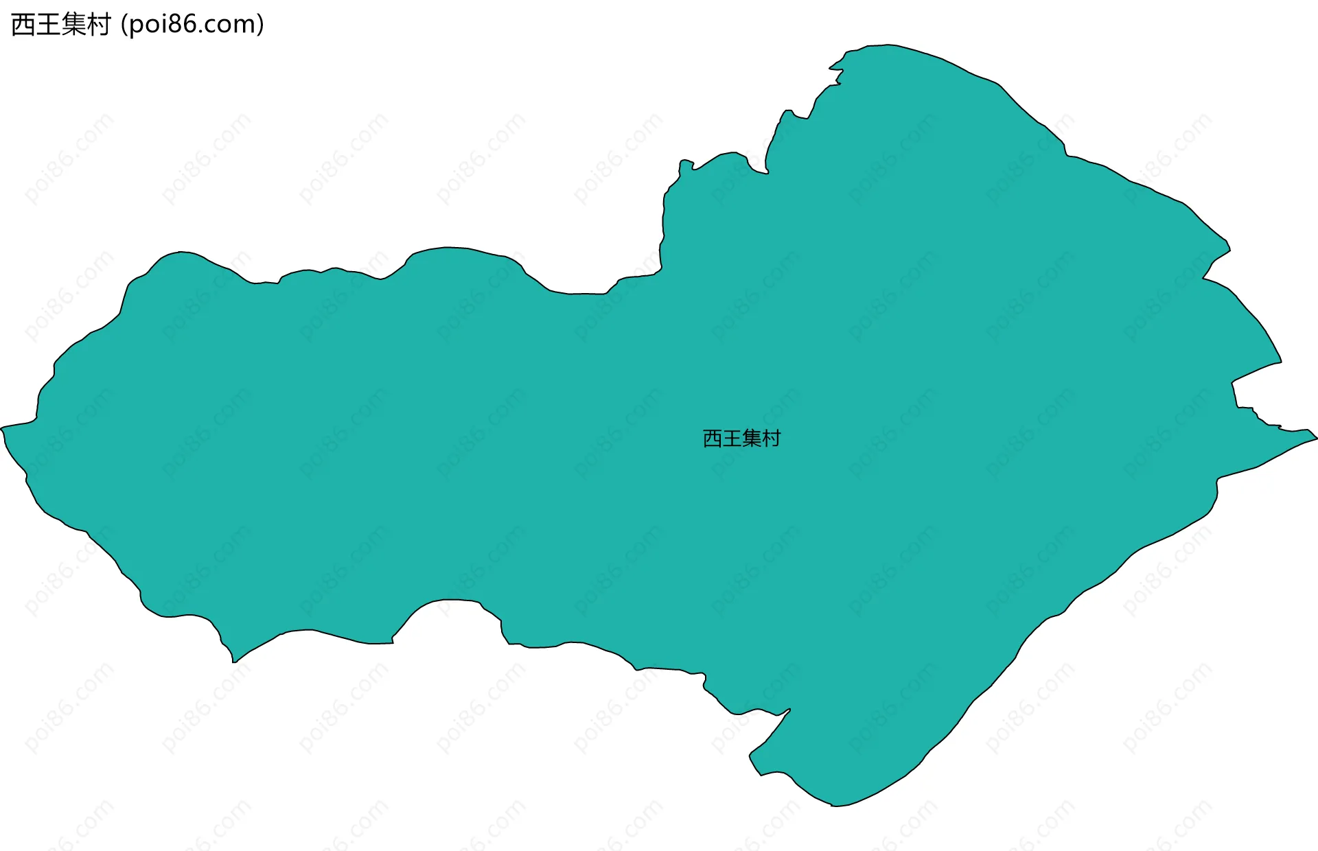 西王集村边界地图