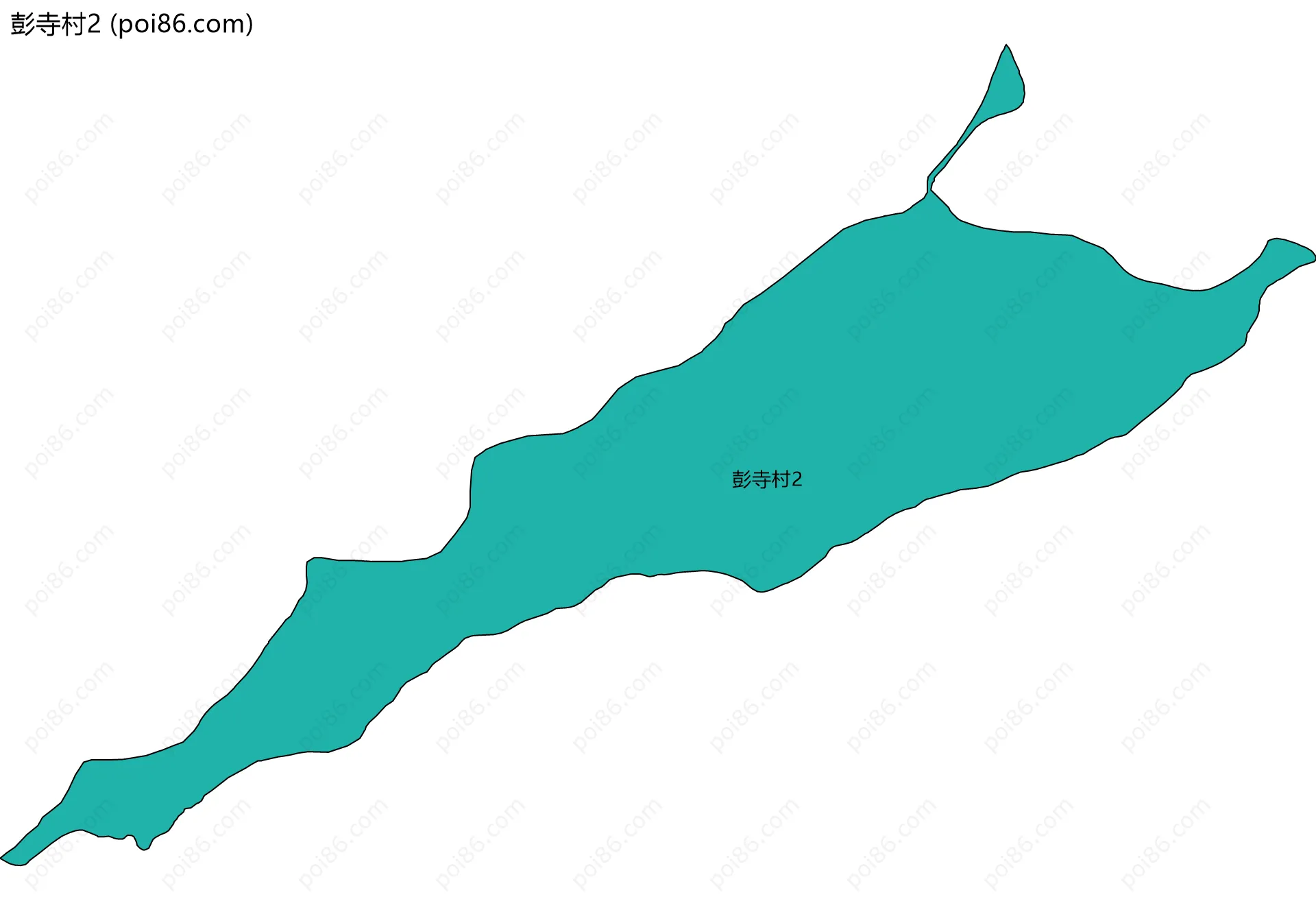 彭寺村2边界地图