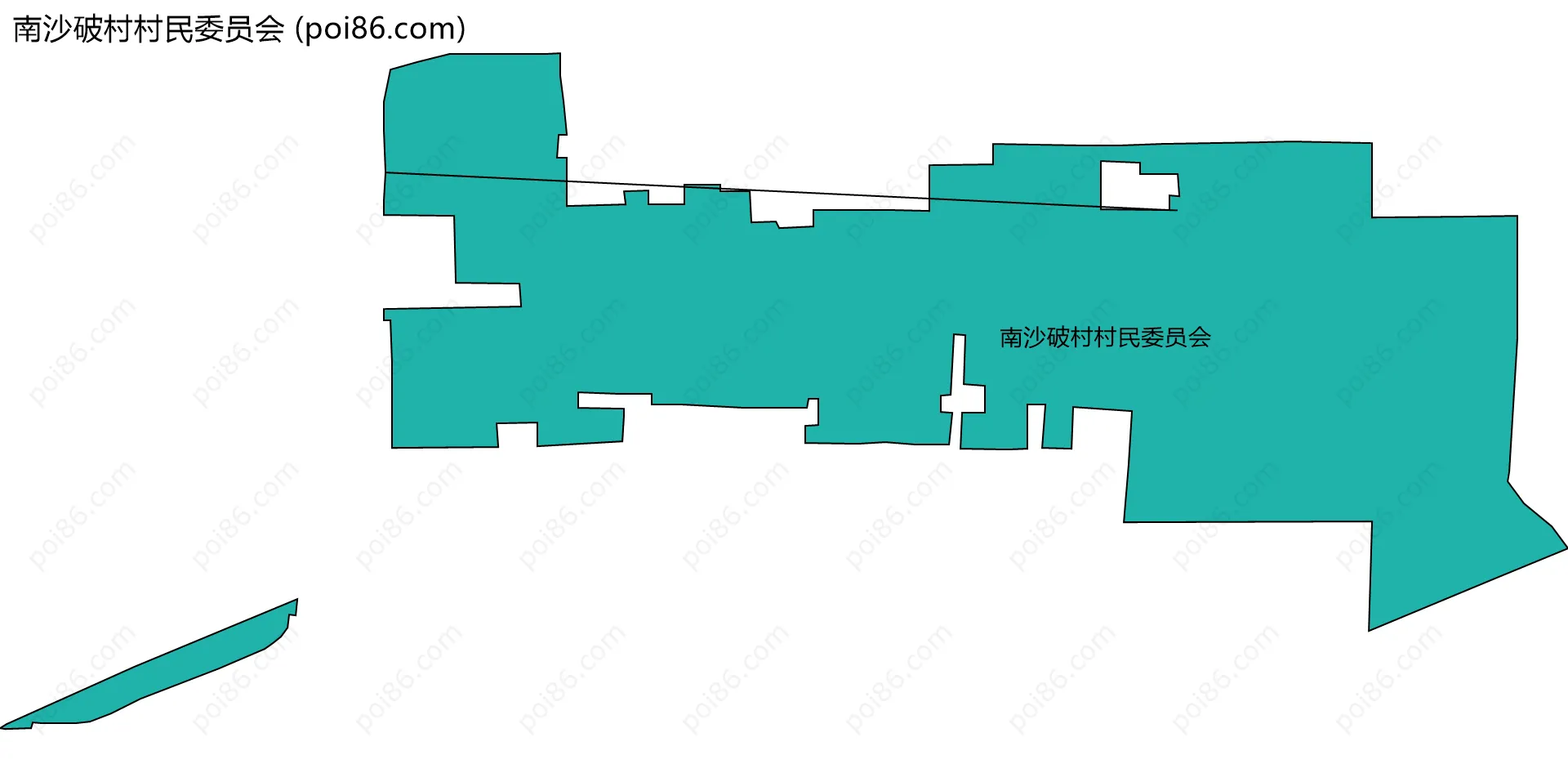 南沙破村村民委员会边界地图