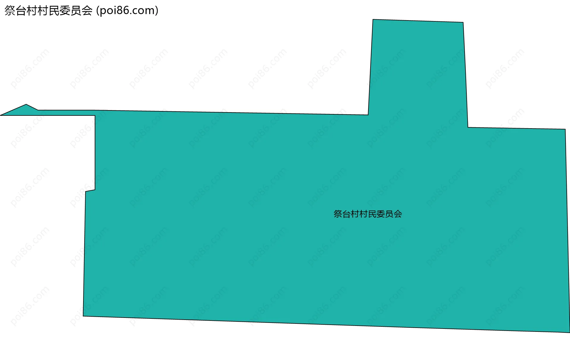 祭台村村民委员会边界地图