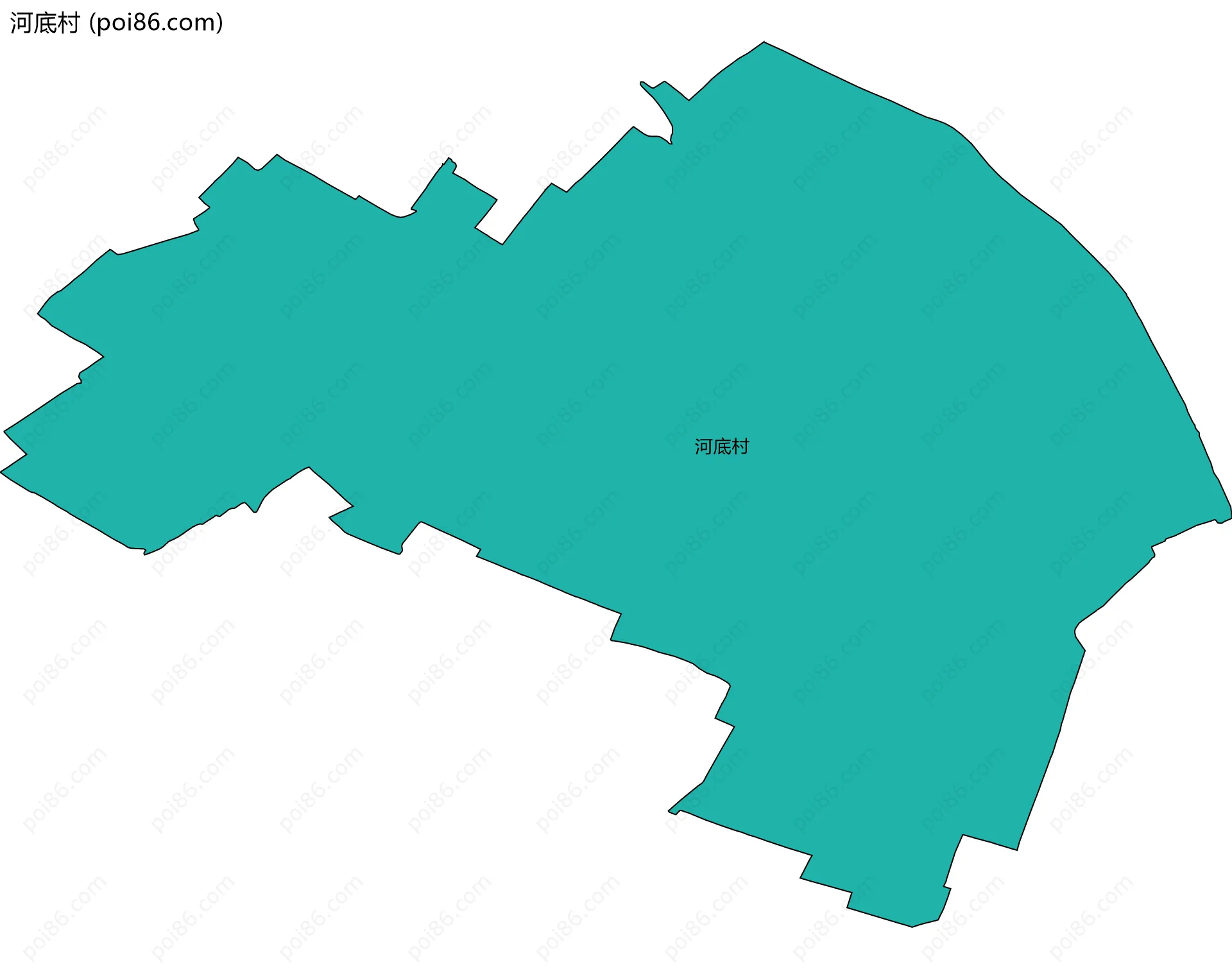 河底村边界地图