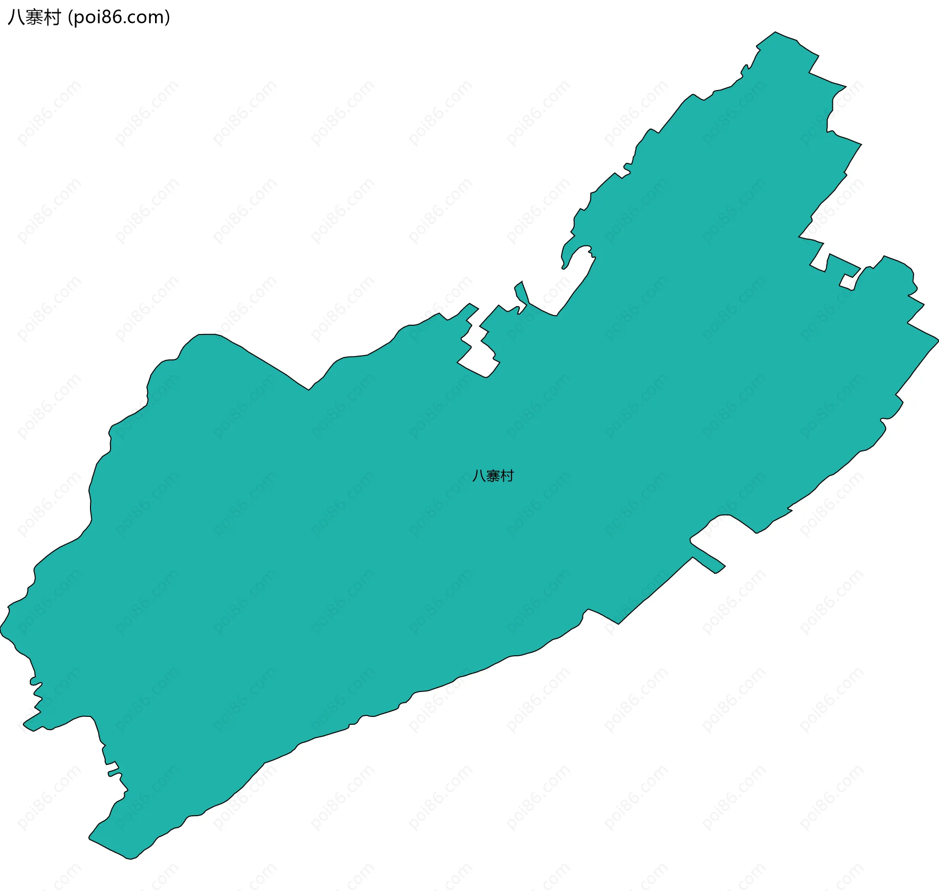 八寨村边界地图