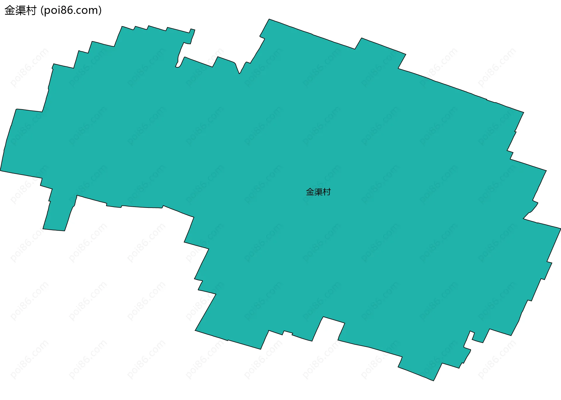 金渠村边界地图