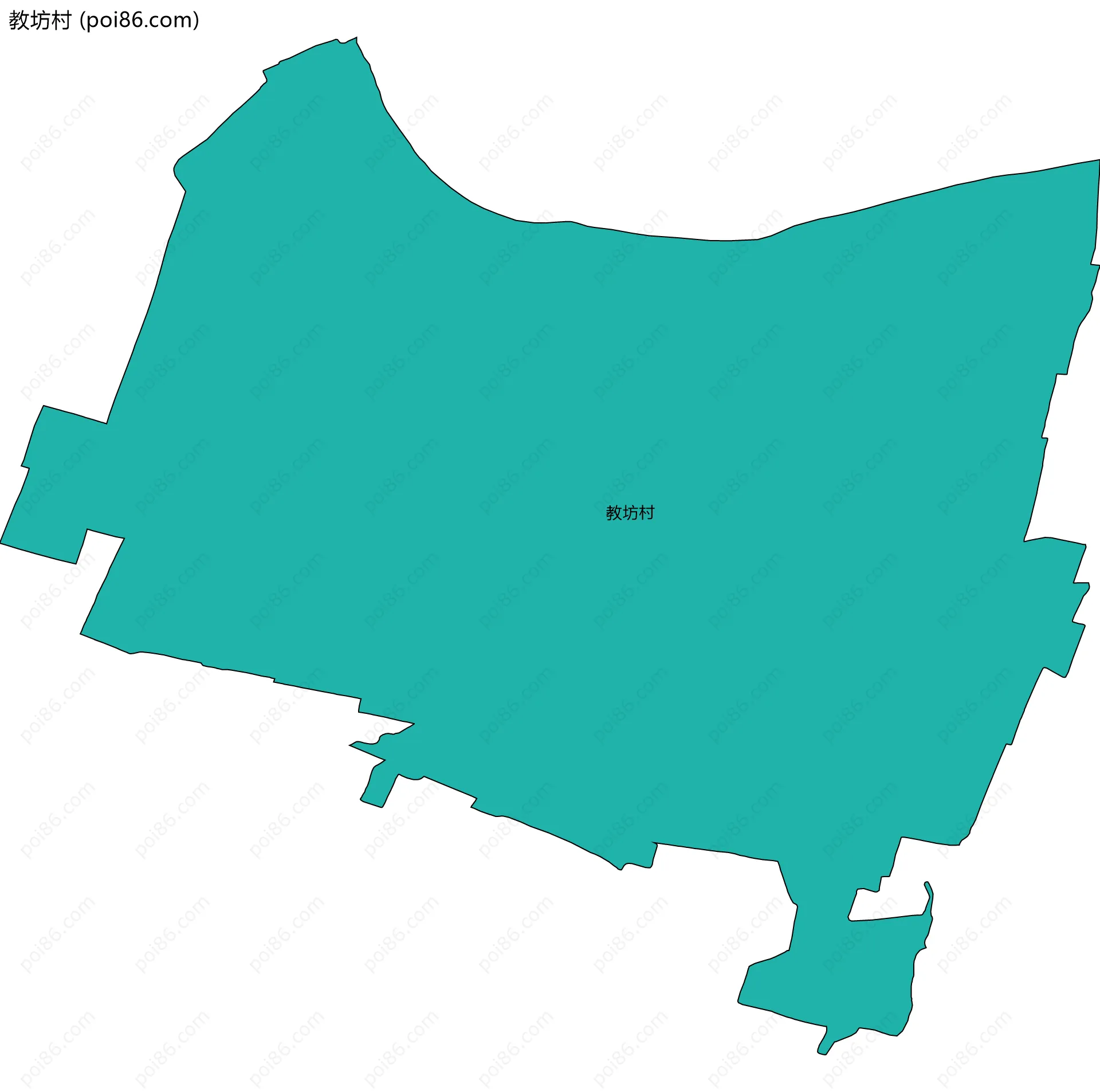 教坊村边界地图