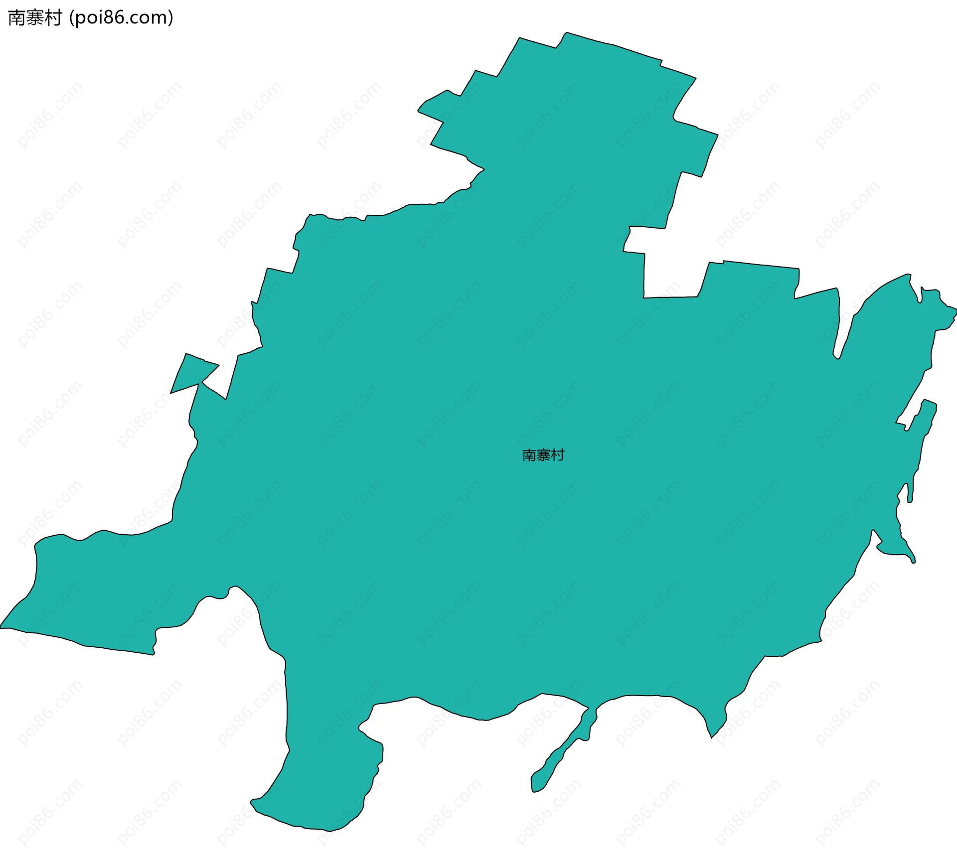 南寨村边界地图