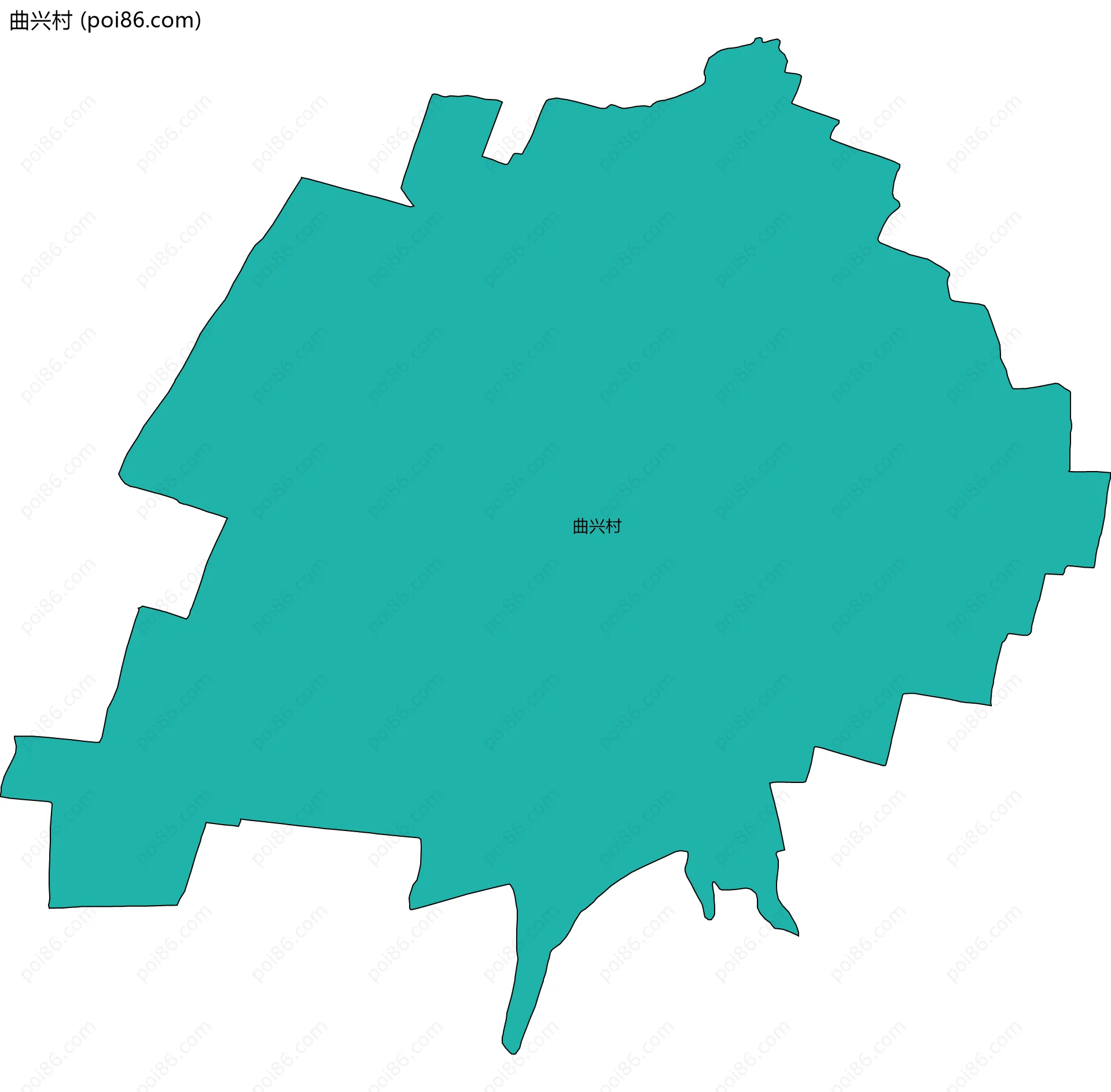 曲兴村边界地图