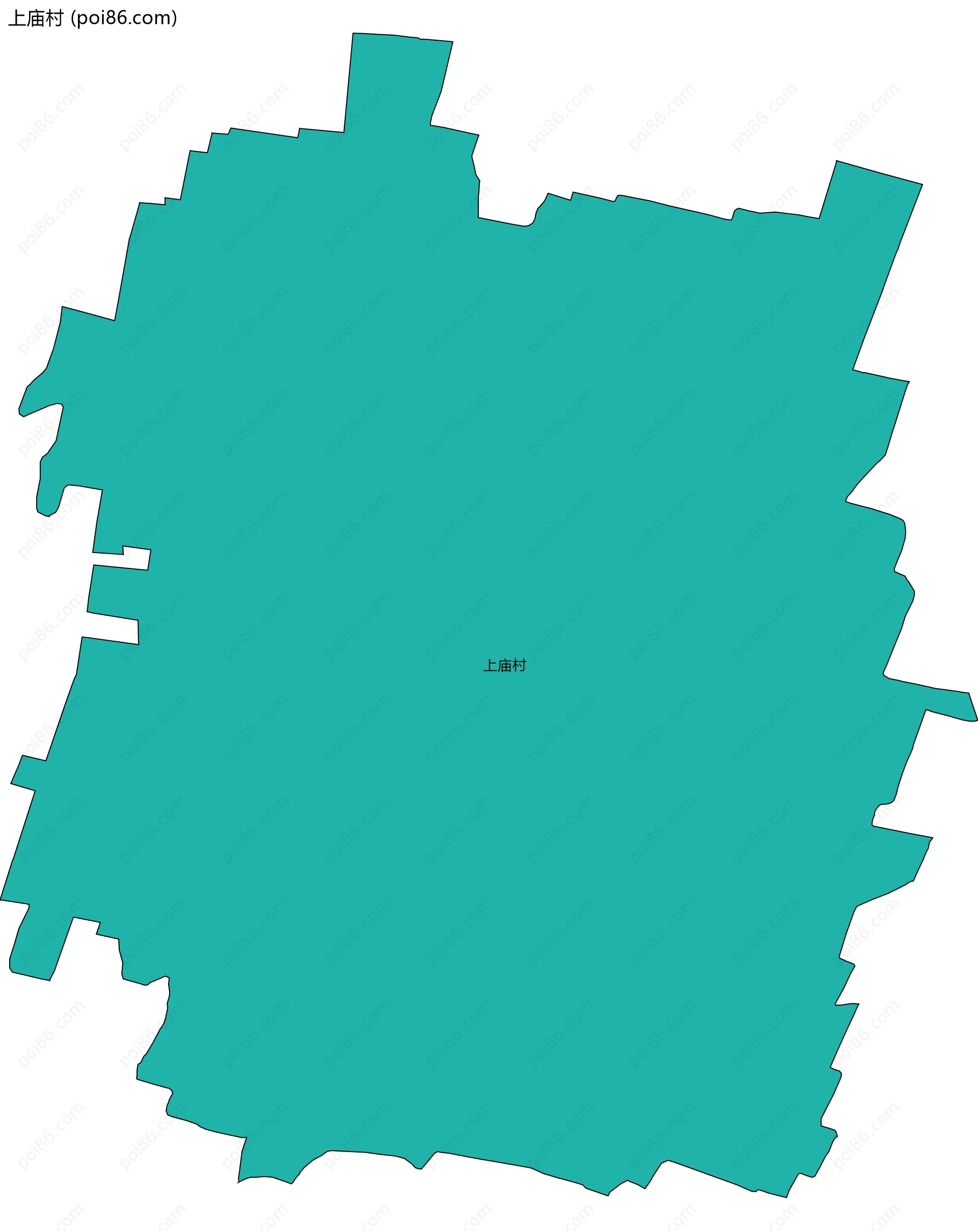 上庙村边界地图