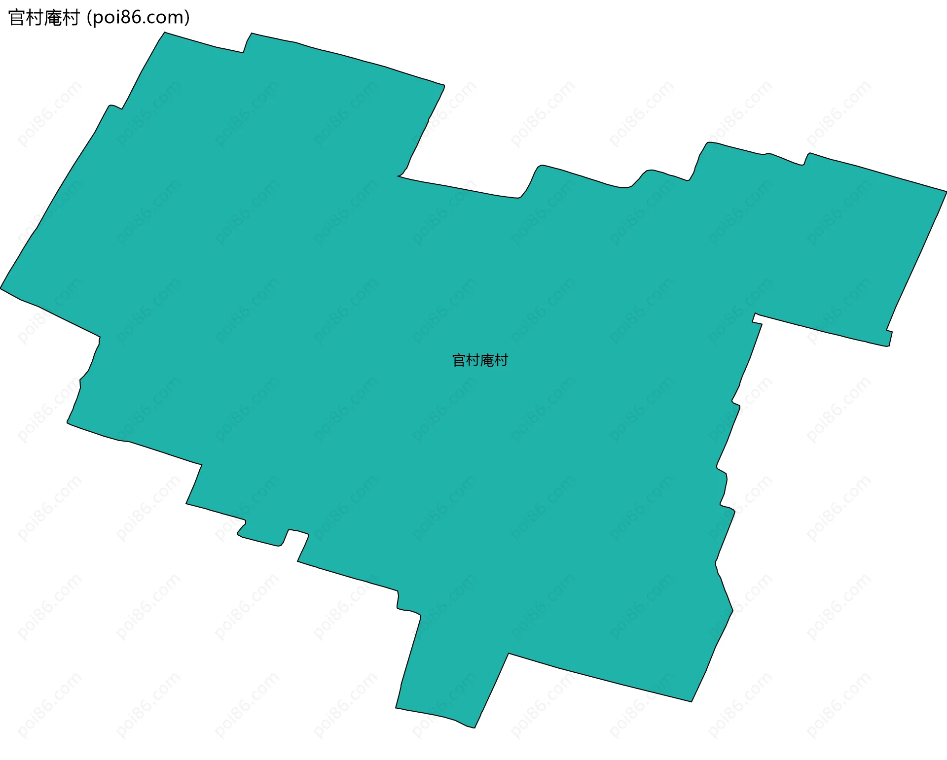 官村庵村边界地图