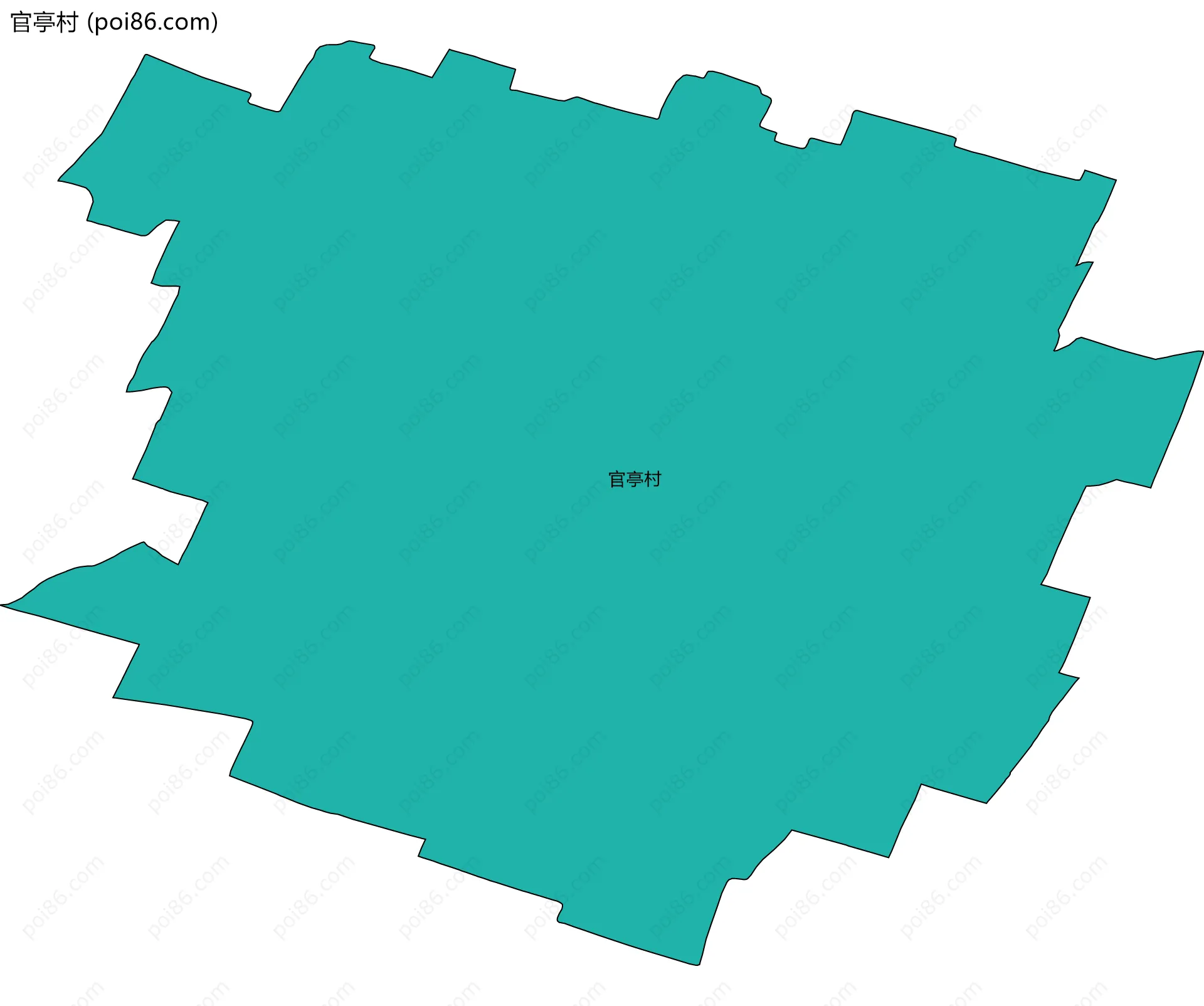 官亭村边界地图