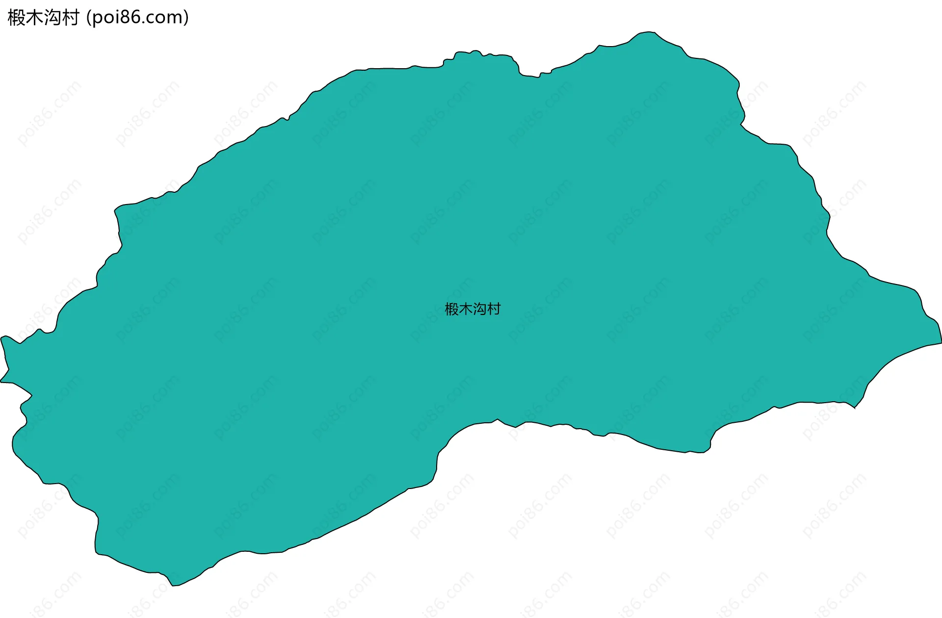 椴木沟村边界地图