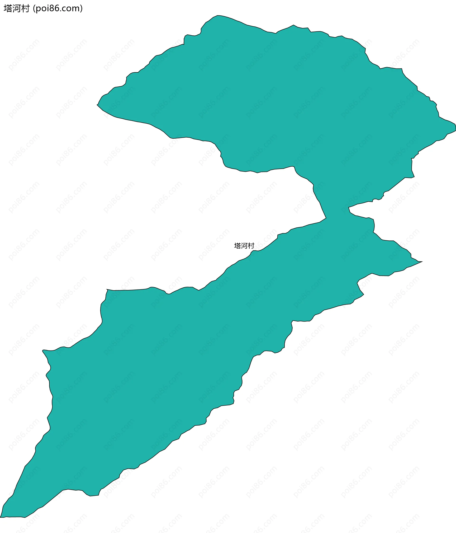 塔河村边界地图