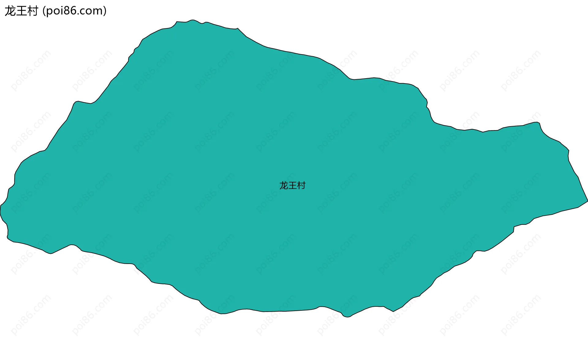 龙王村边界地图