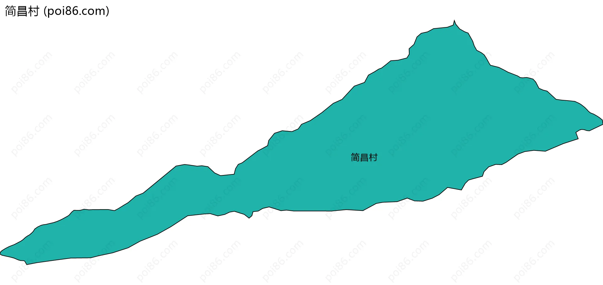 简昌村边界地图